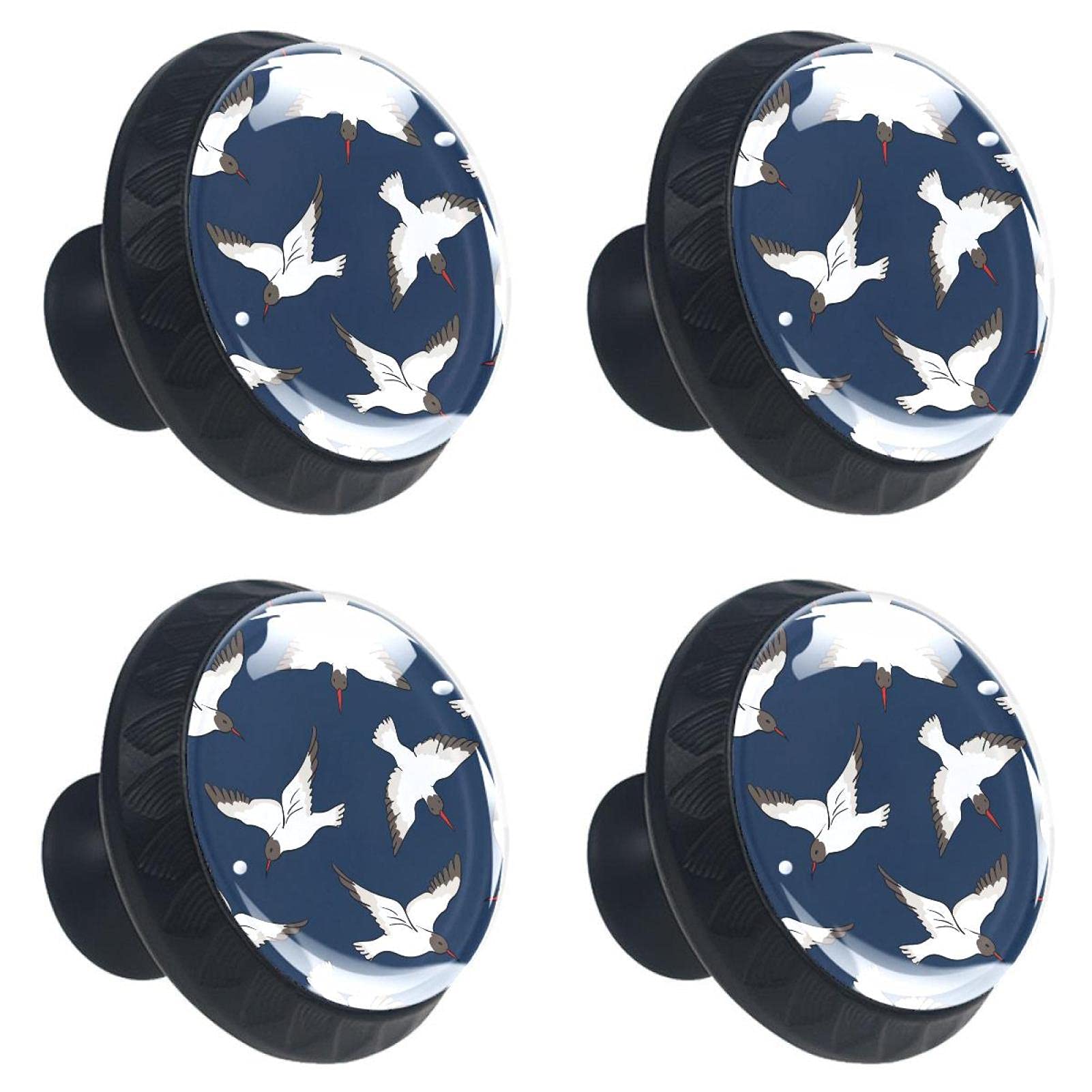 Bouton de meuble oiseau bleu marine pour relooker une commode de chambre ou cuisine