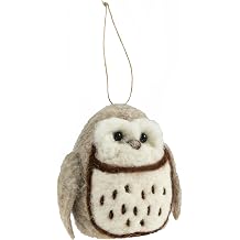 Trimits Needle Felting Craft Kit, Includes Roving Wool Needle Stuffing Instructions, Owl