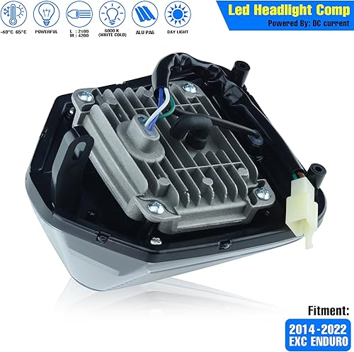 Miniatura 4 de Faro delantero LED para motocicleta Pit Bike Enduro Dirt Pit MX Cross Bike como SX SX-F EXC