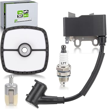 A411000131 A411000130 Ignition Coil Module for Echo SRM225 TC-210 EB212 GT-225 ES-210 GT-200 HC-150 HC-160 HC-180 HC-200 PB-200 PPF-210 SHC-210 SRM-210 ZF-IG-A00273 with Fuel Air Filter