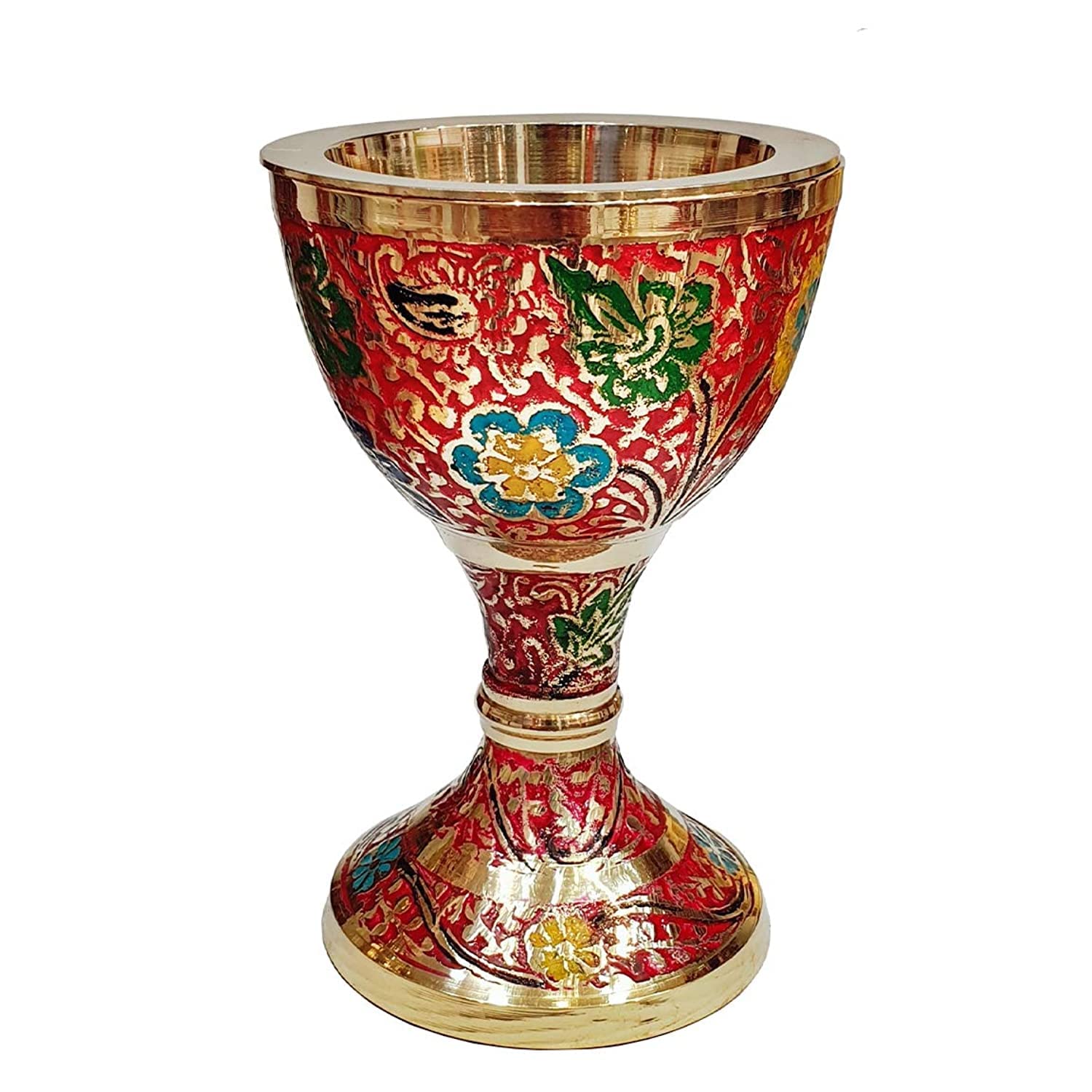 Golden KraftIncense burner/Bakhoor burner/Mabkhara/oud burner (RED, 13 X 9 CM)