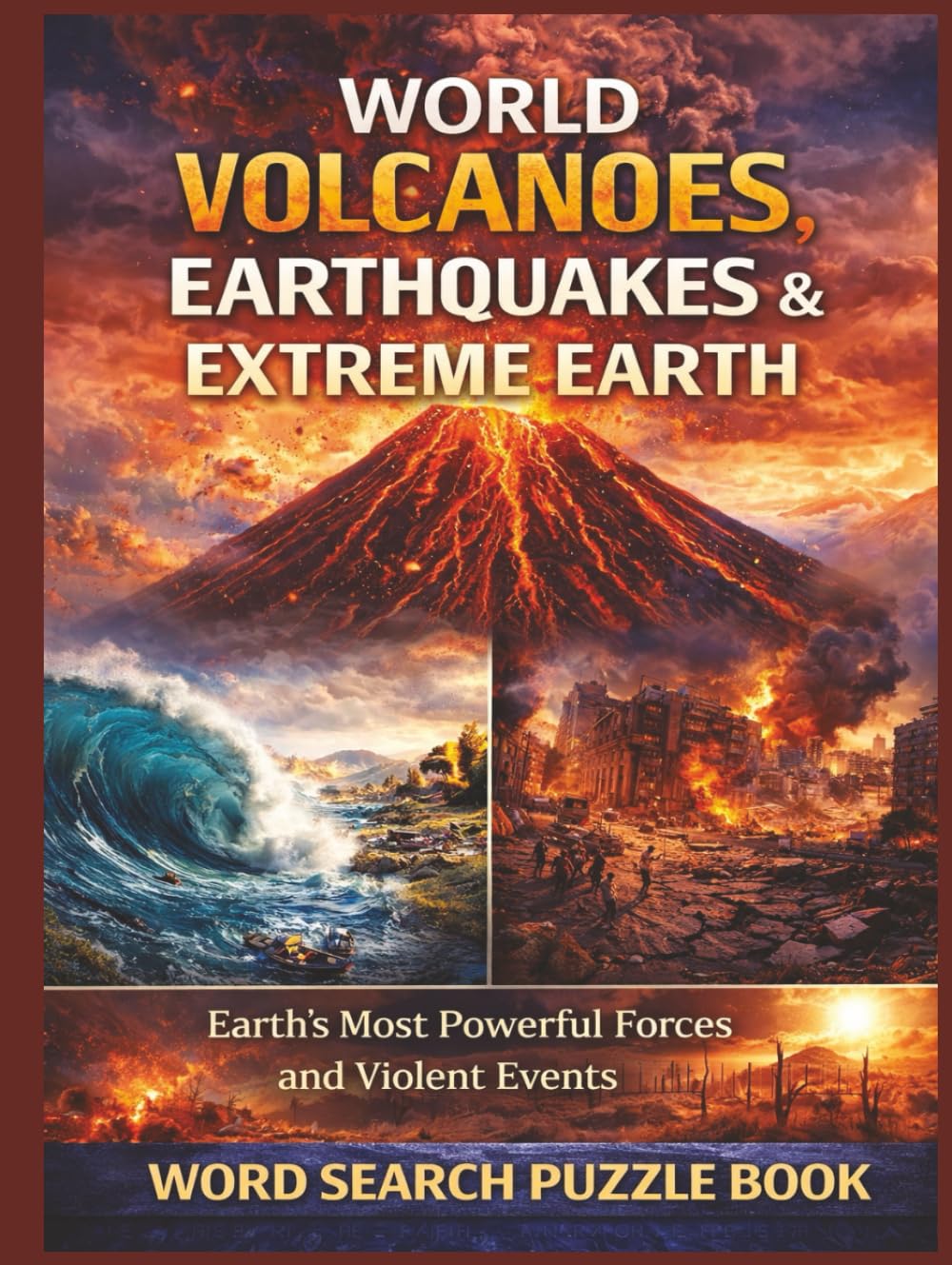 World Volcanoes, Earthquakes, & Extreme Earth: Earth's Most Powerful Forces and Geological Events. A Word Search Puzzle Book (Nature & Wildlife)