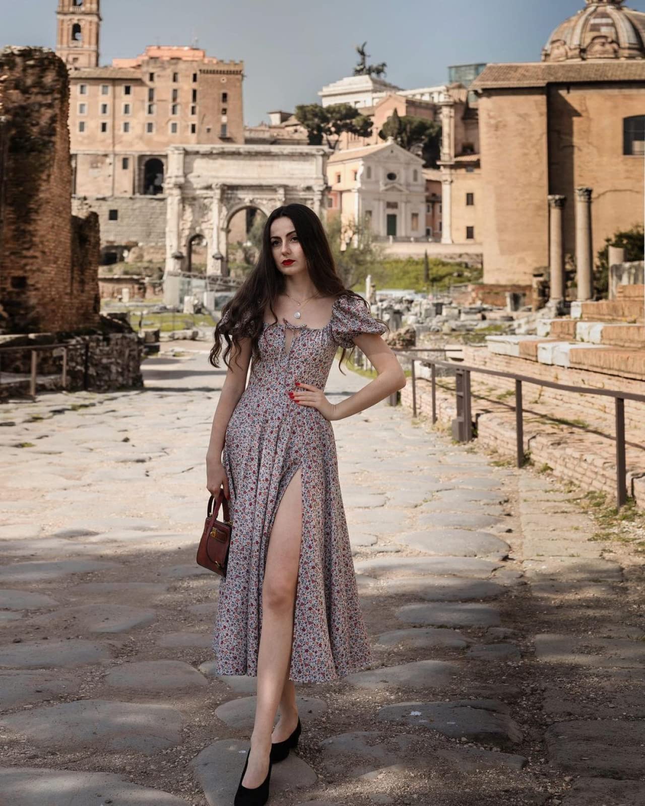 Amazon.com: Women's Floral Summer Dress, Puff Sleeve Floral, Lace