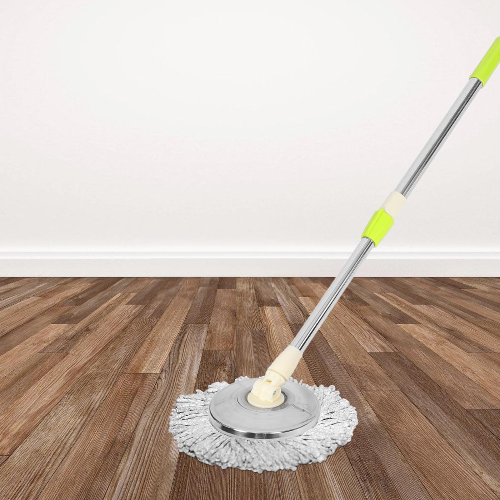 STOBAZA Manche de Balai Rotatif Tête Ronde Manche Détachable pour Balai Essoreur Usage Intensif