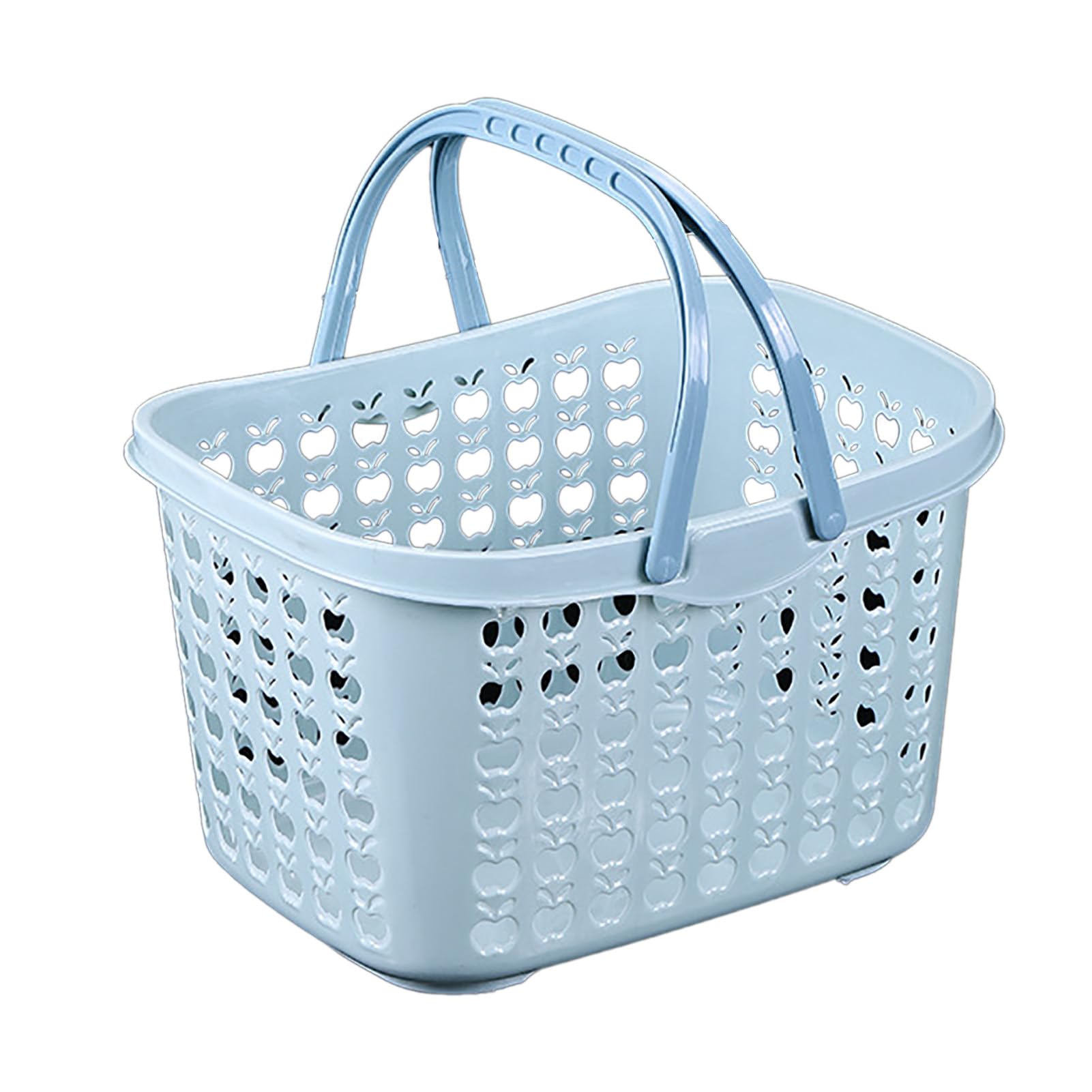 Panier en plastique avec poignée, panier à main en plastique de grande capacité, support stable, panier de pique-nique, panier de bière, panier à bière pour les fêtes en plein air et le camping