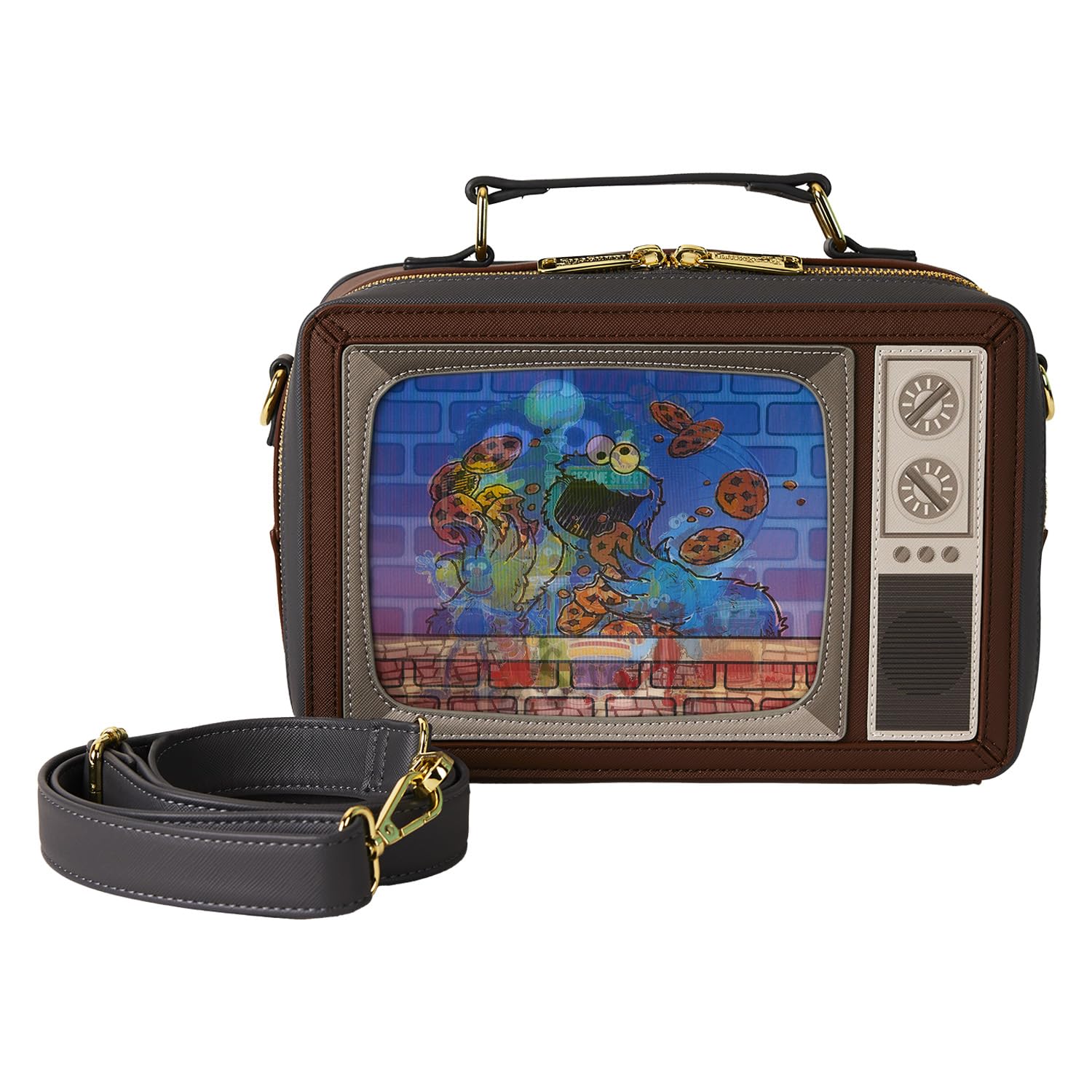 Amazon.co.jp: Loungefly セサミストリート レンチキュラー レトロ TV