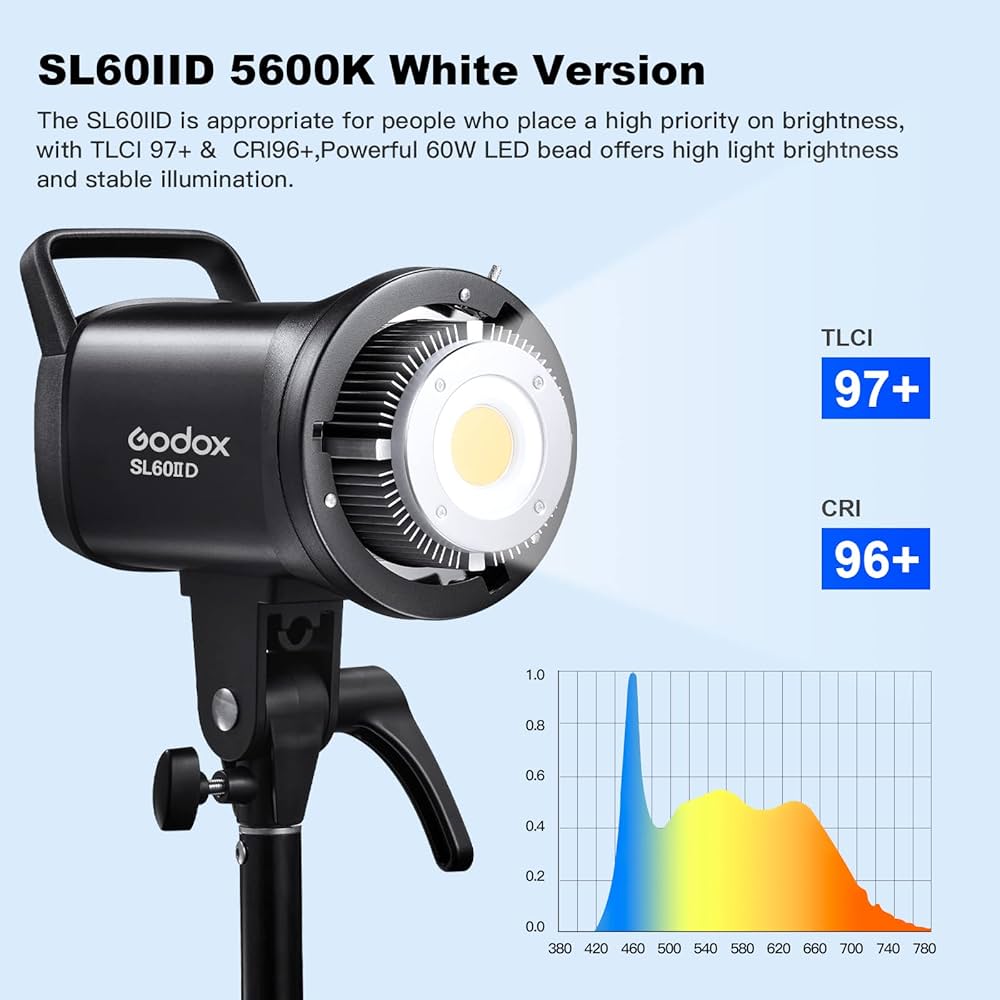 Godox SL60W ＆　LEDパネルライト各2台セット Amazon.com : Godox SL60IID LED Video Light,2*SL60W Video