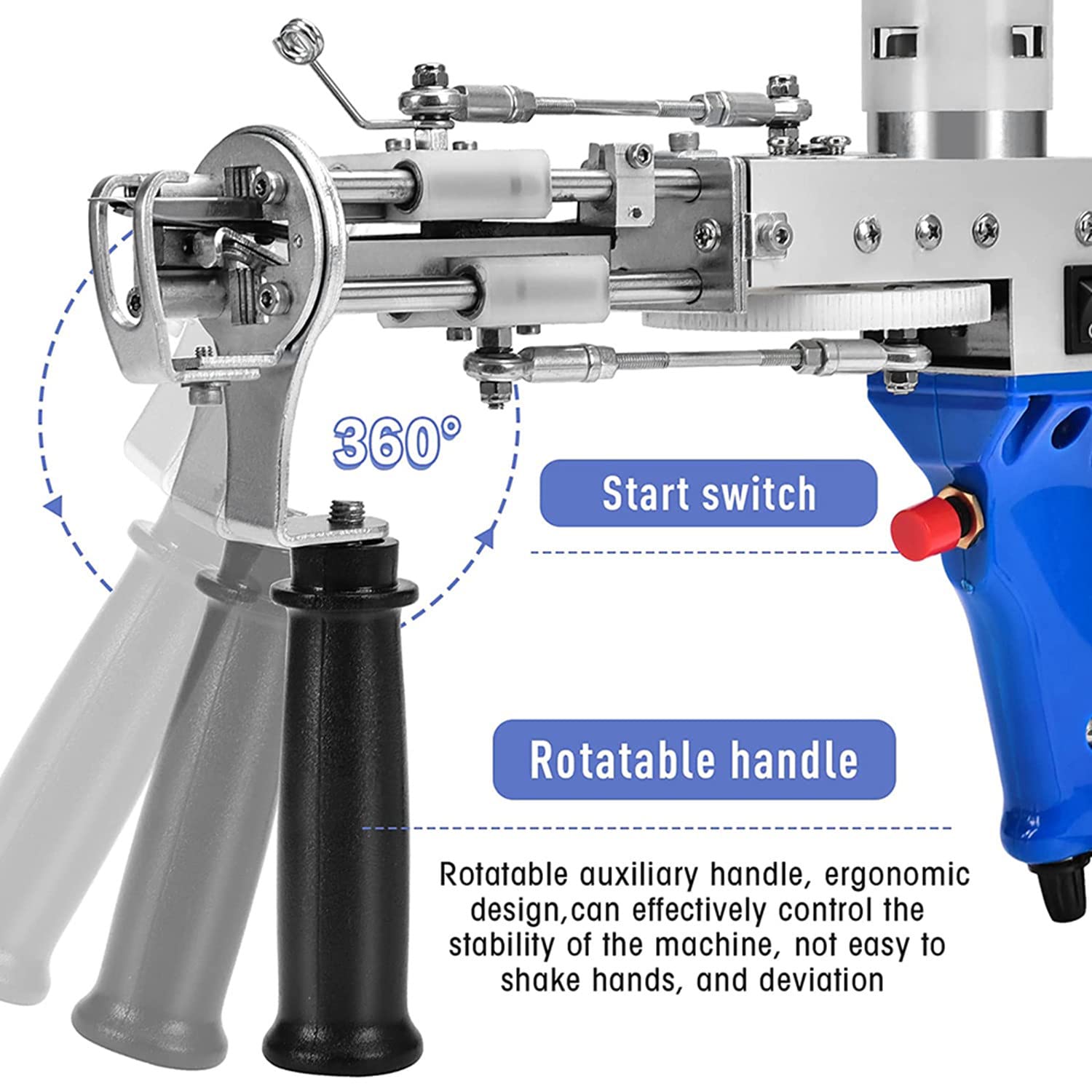 タフティングガン、ハンドメイド、カーペット刺繍 楽天市場】タフティングガン 刺繍ミシン ラグ 編み機 カーペット