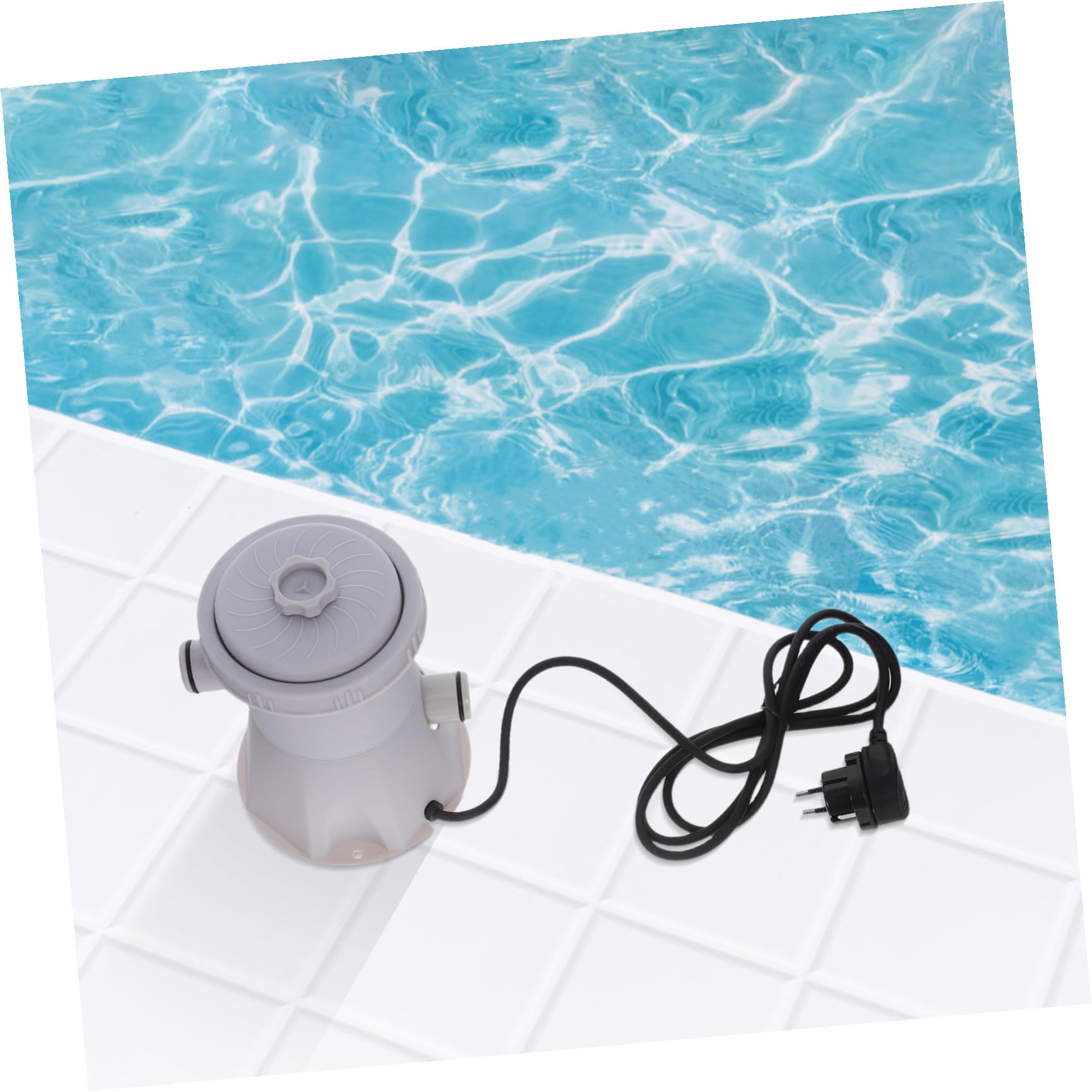 SHINEOFI Bomba Piscina Pequeña Eléctrica para Limpieza y Circulación Depuradora Piscina Desmontable y Silenciosa Sistema de Filtración Avanzado Fácil Mantenimiento para Verano