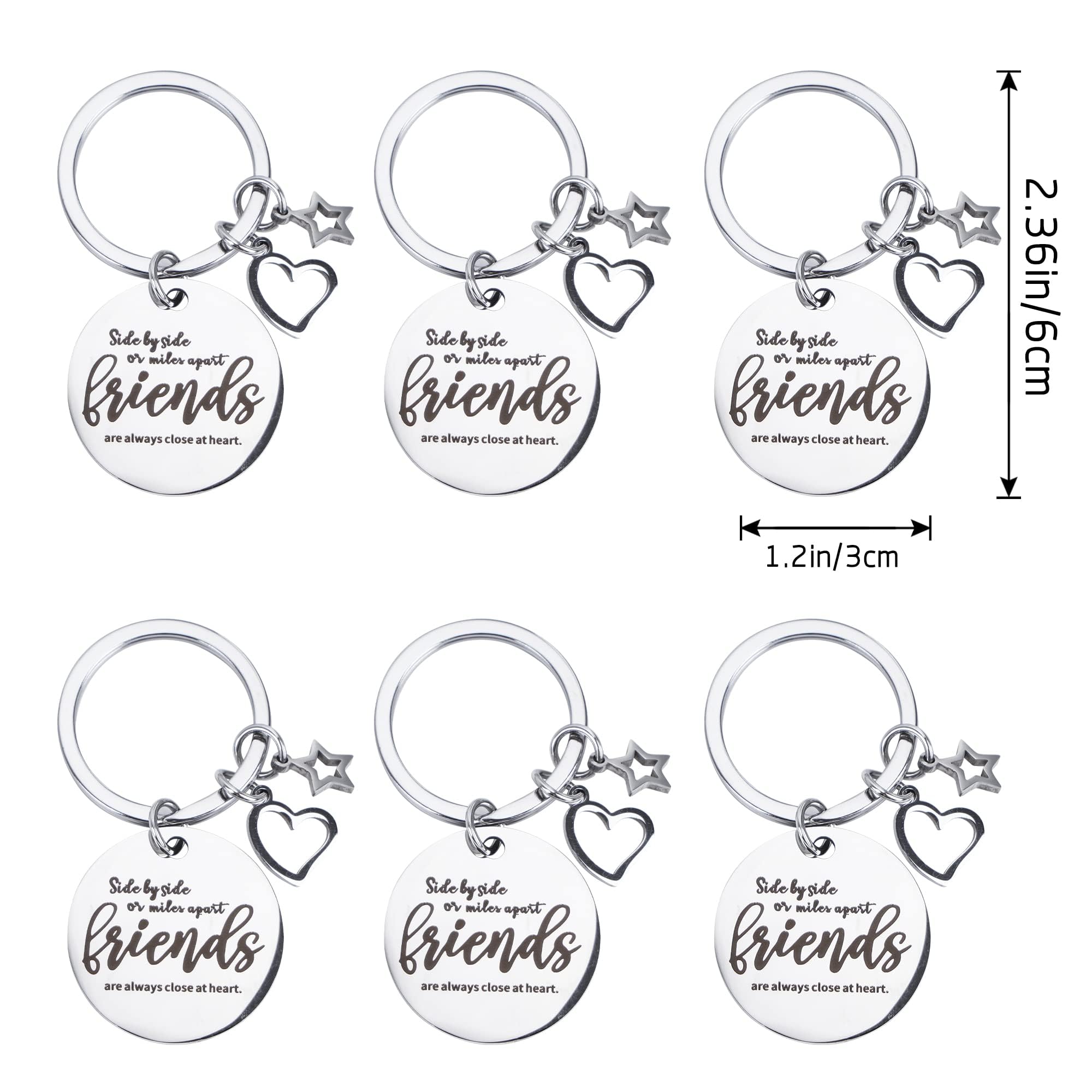 Kolewo4ever 12 Pieces Girl Trip Gifts Favors Bulk Friend Appreciation Gifts Set 4 Friends Wine Tumbler 4 Friends Cosmetic Bag 4 Keychains Appreciation Funny Long Distance Friendship Gift