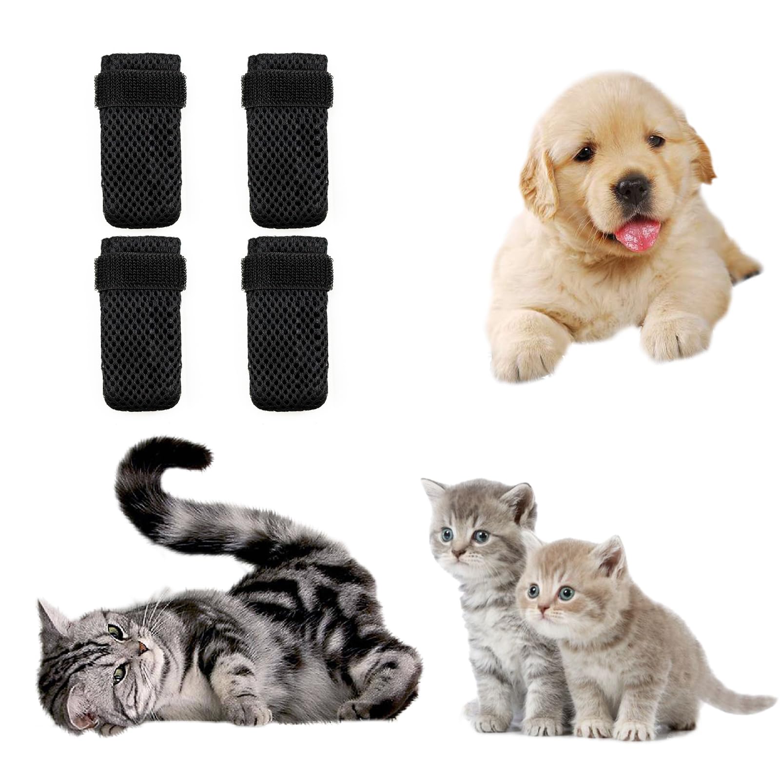 Cat Gloves To Prevent Scratching Cat Booties (Set Of 4) Anti