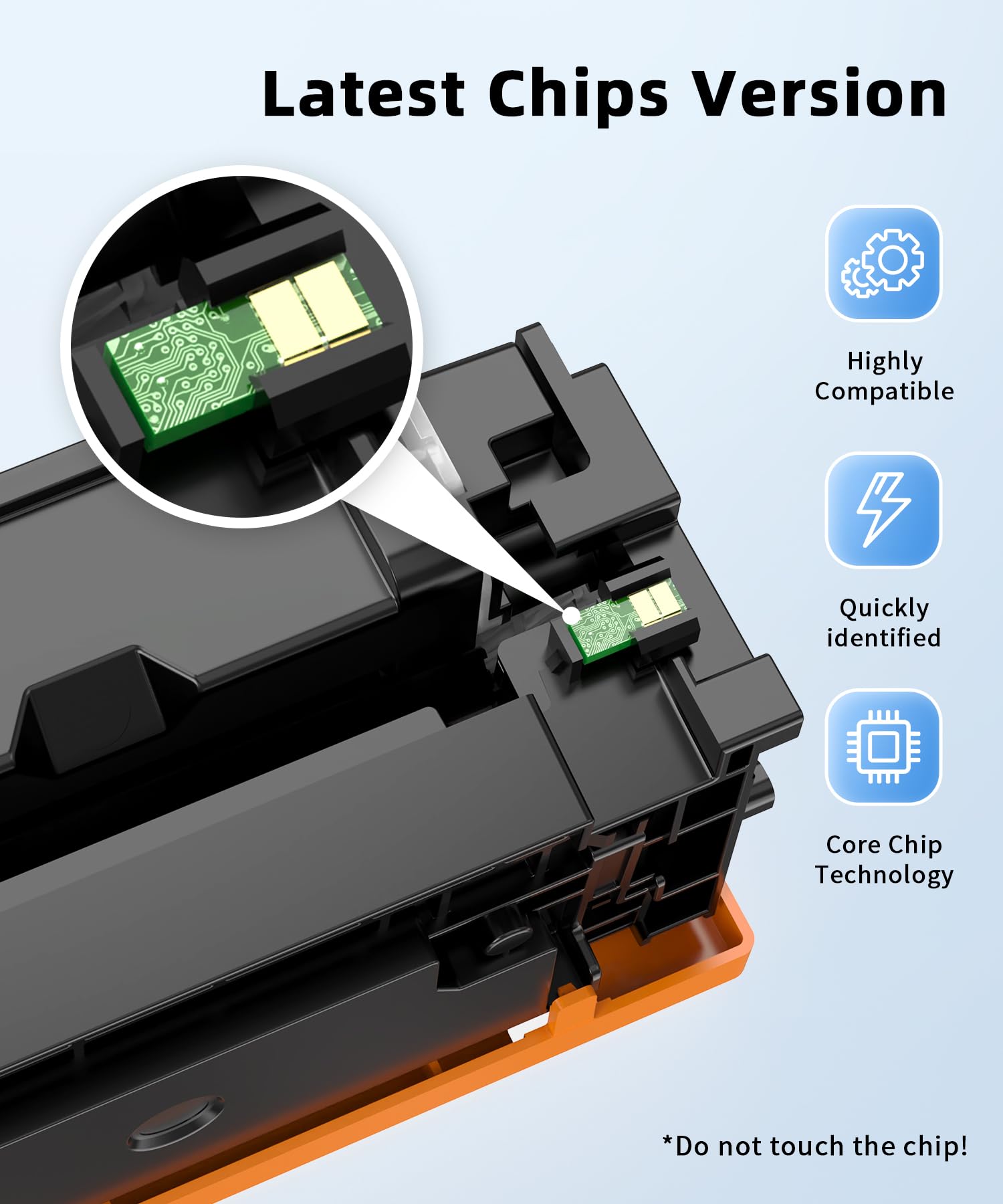 Cartucce toner 206A 206X M283fdw, confezione da 4, ricambio per stampanti HP 206A 206 A 206X da utilizzare con stampanti Color Laserjet Pro MFP M283fdw M283cdw Laserjet Pro M255dw M255nw
