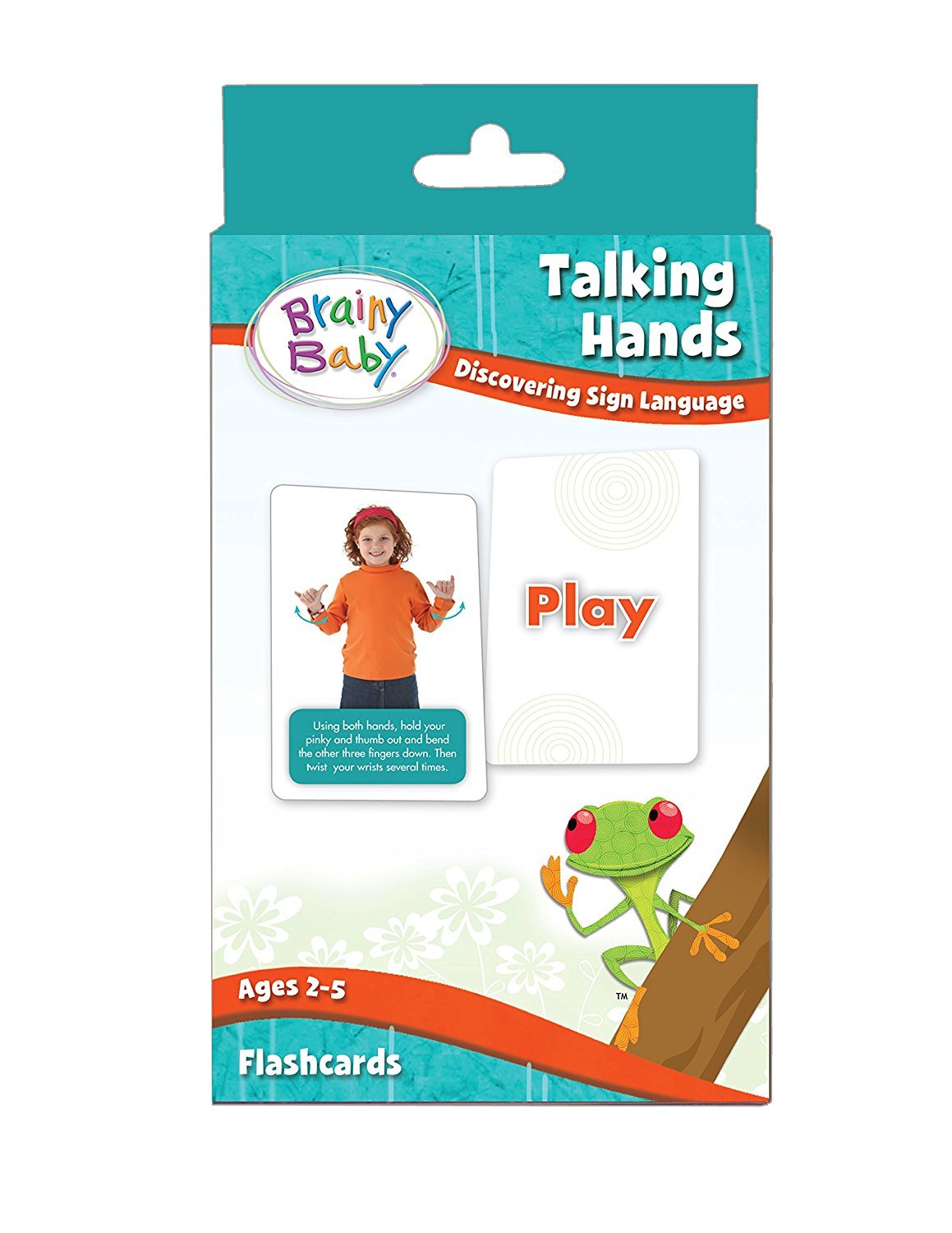 Brainy Baby Talking Hands Flashcards Set of 36 Deluxe Edition Sign Language Picture Cards