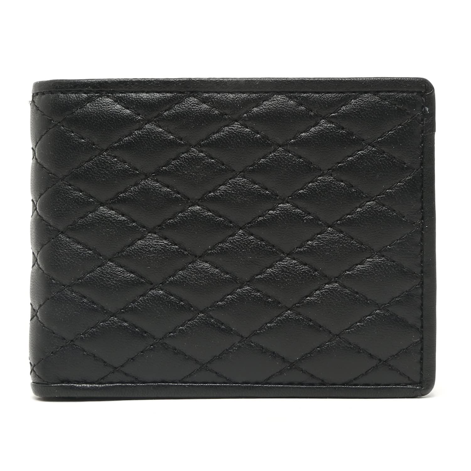LOUIS STITCHMens Wallet Black Leather RFID Blocking Italian Leather Wallets for Men |Prague_Kr| Spacious Credit Card Holder