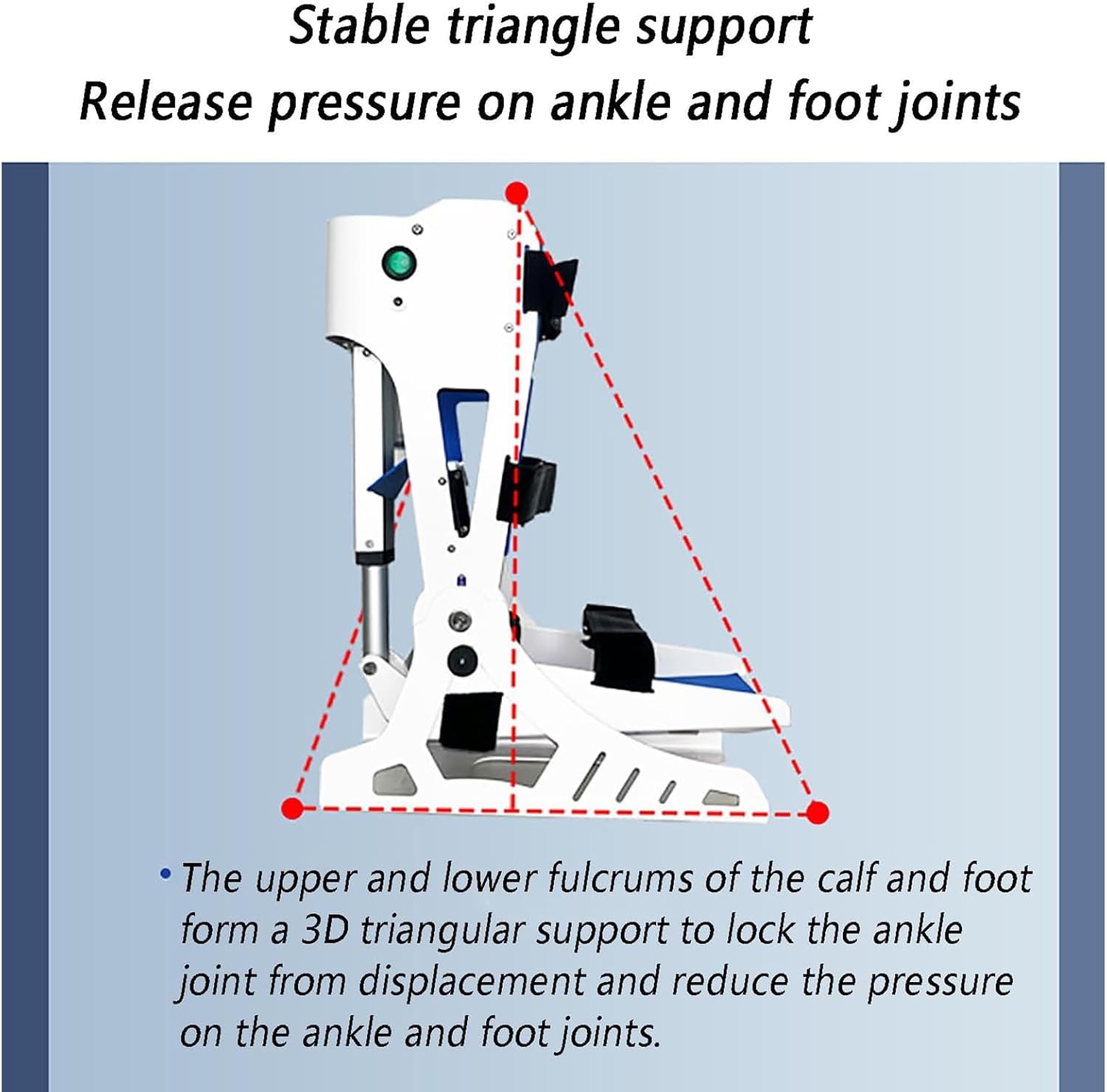 Lectric Ankle Rehabilitation Device with Remote Control - Adjustable Ankle Training Equipment for Passive/Manual Mode, Plantarflexion 0-45°, Dorsiflexion 0-50° for Joint Recovery