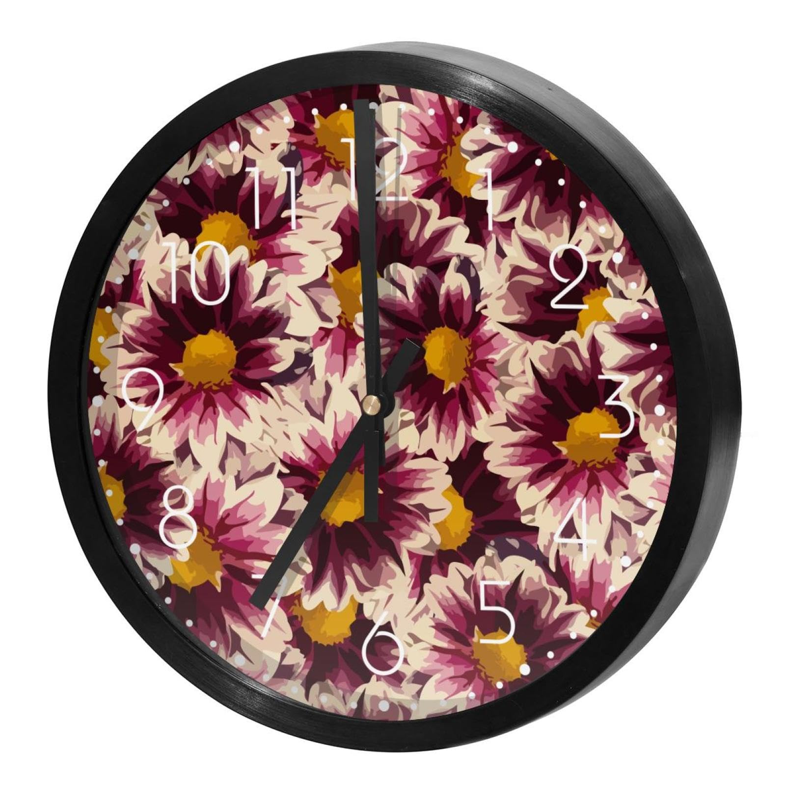 Horloge murale quartz silencieuse sans tic-tac à piles pour maison école et bureau