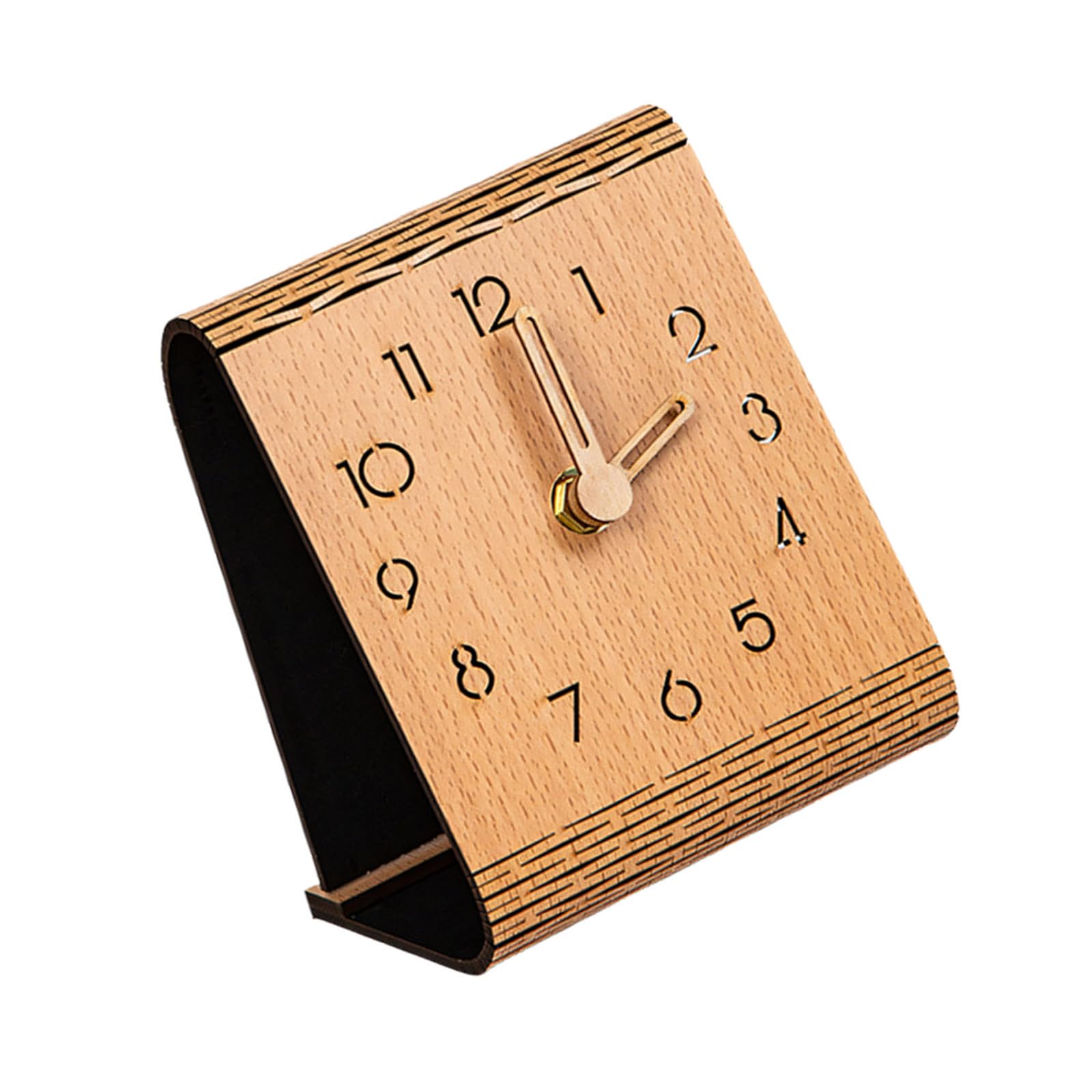 Xjdzineq Bedside Clock Analog Battery Operated for Shelf Bedroom Decor Ecorative Analog Clocks for Living Room Bedroom Decors