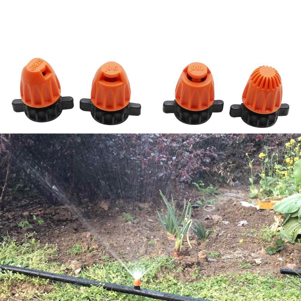 Irrigatore for prato da giardino Sistema di irrigazione Ugello a rifrazione con filettatura da 4 mm Angoli di spruzzo a strisce da 90 180 360 gradi Irrigazione da giardino Irrigatori for irrigazione a