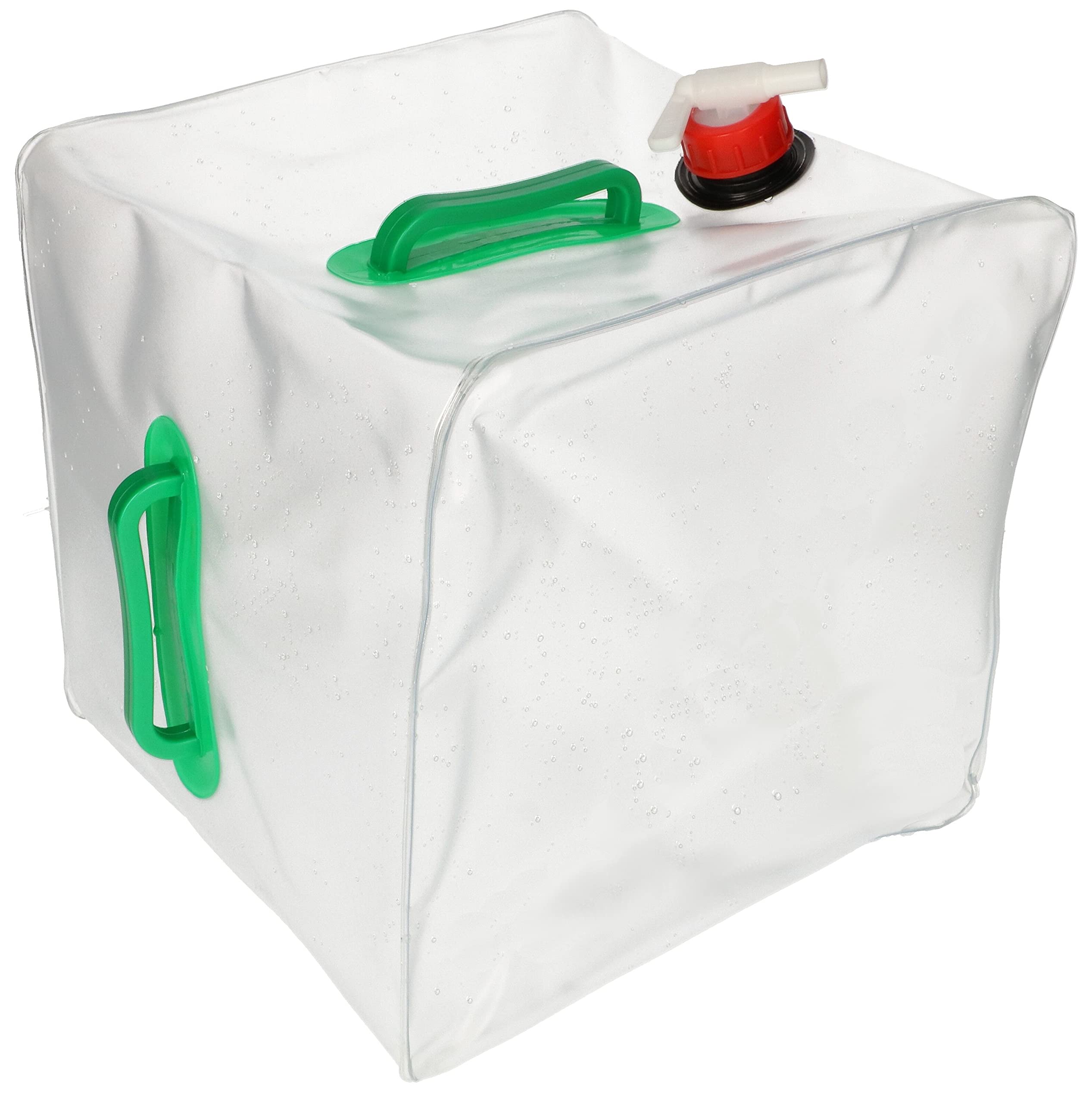 KOTARBAU® 4 x Bidones de Agua Plegable con Grifo 20 litros, Contenedor de Agua Plegable, Depósito portátil, 2 Asas de Transporte, Bidón garrafa con Grifo de vertido, Recipiente de Agua para Camping