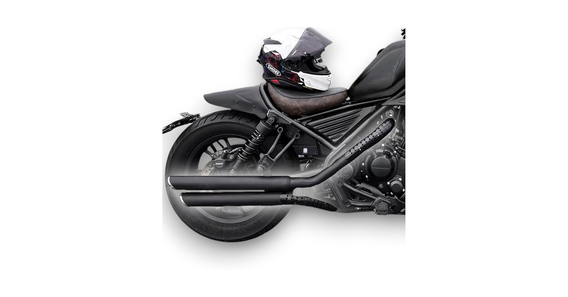 レブル250★カスタム カーボンファイバー マフラー本体★ Amazon | Diabolus ホンダ 新型レブル250用マフラー RB0192