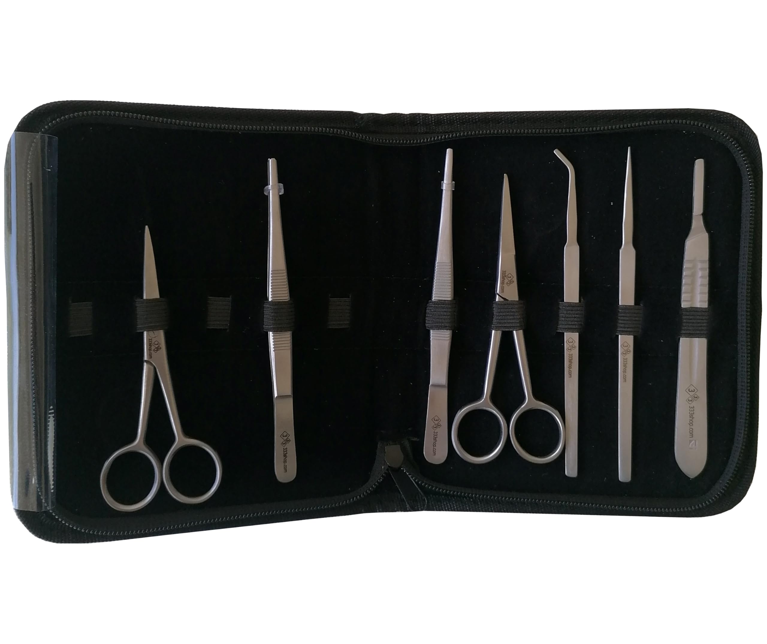 333 Kit de 7 instrumentos para estudiantes ciencias naturales y veterinaria