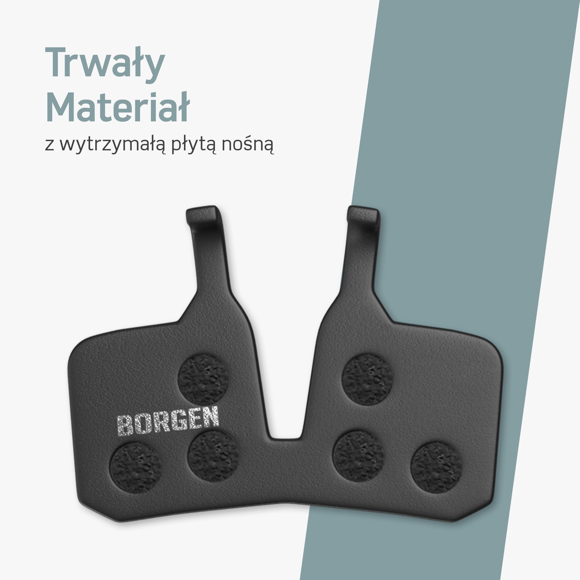 Borgen 2 pary klocków hamulcowych rowerowych, kompatybilne z klockami hamulcowymi Magura 9P do rowerów Magura MT5, MT7, hydrauliczne klocki hamulcowe do wymiany