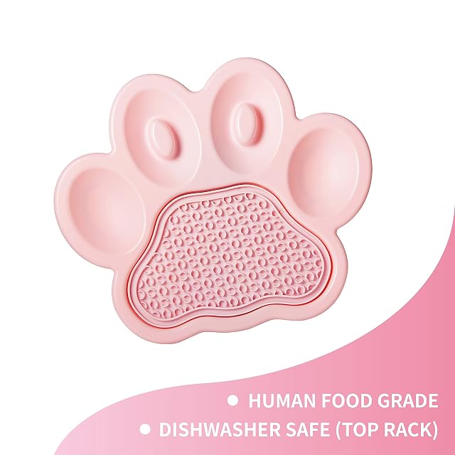 Foto 4 de 6 de PetDreamHouse Paw - Cuenco de alimentación Lenta 2 en 1 para Perros y tapetes extraíbles para lamer Perros…