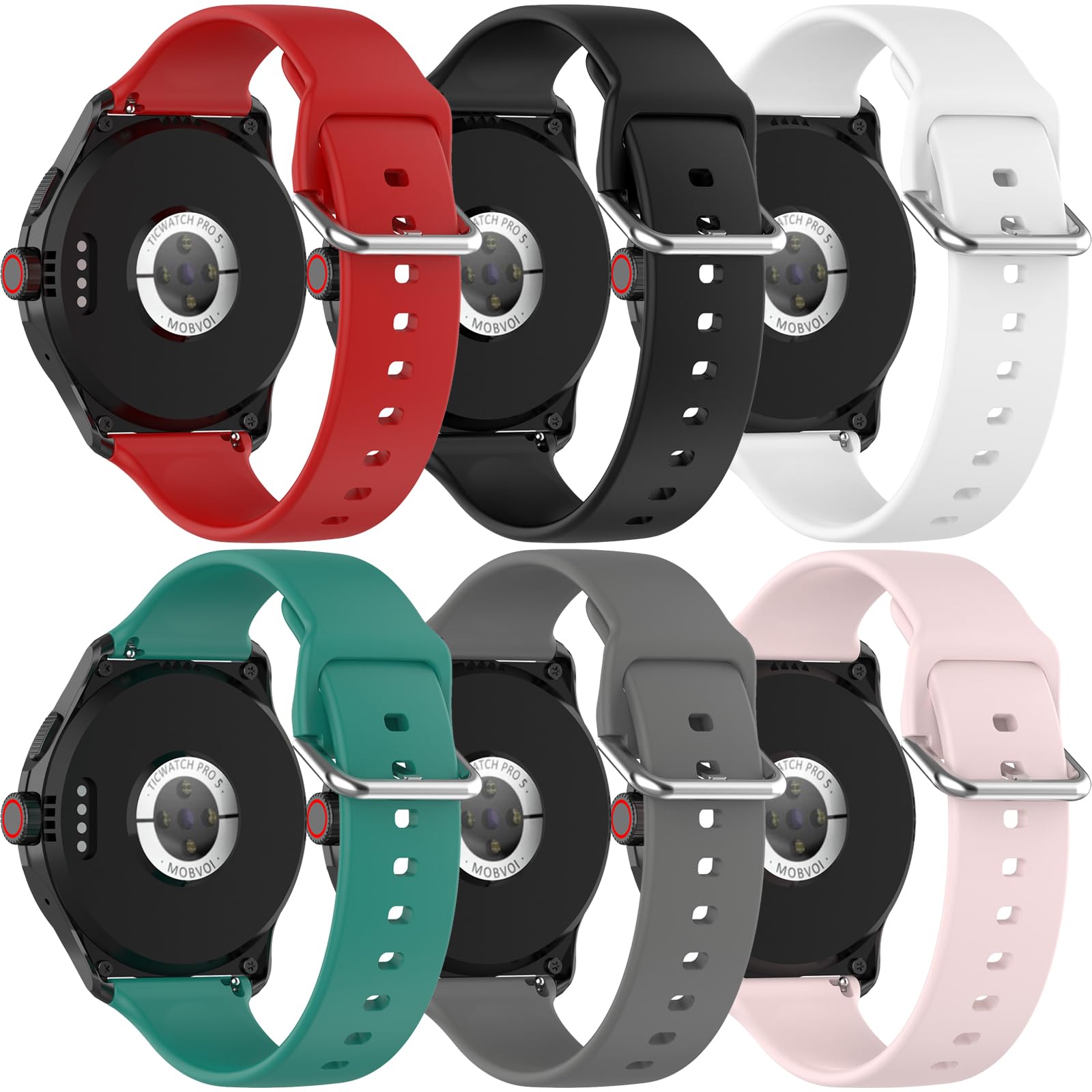 Chofit Compatible with Hwagol G20 Smart Watch Bands for Women Men Soft Silicone Replacement Slim Wristbands Adjustable Sport