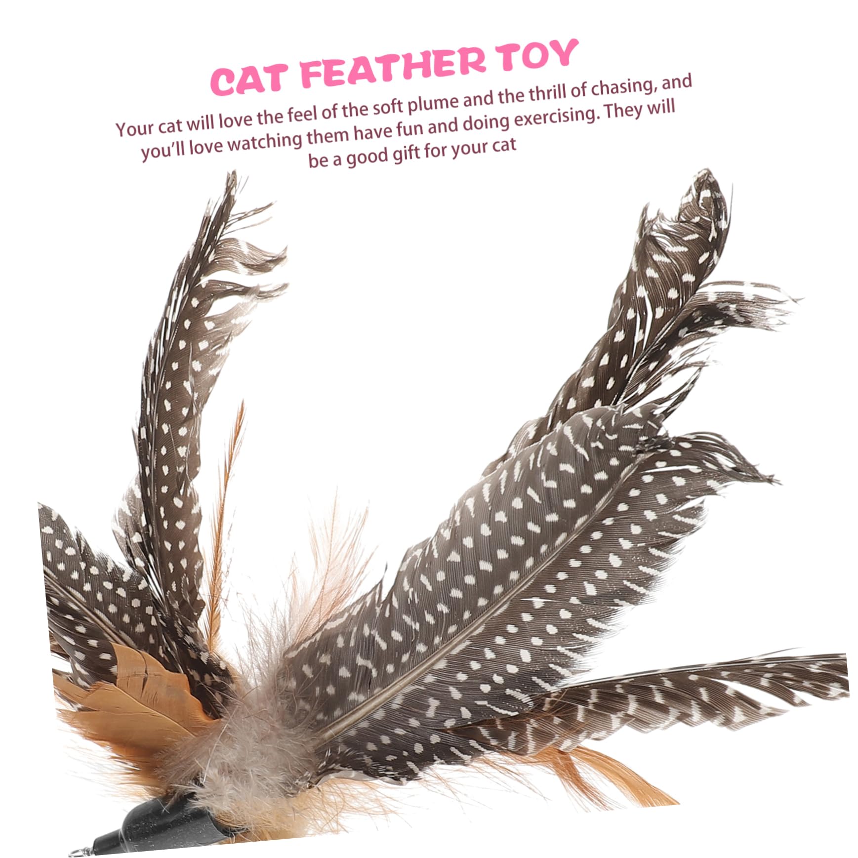 Happyyami Accessoires De Sport Pièces Recharge Chat Teaser Chaton Chasse Jouet Accessoires de de Portables Jouets de remplacements de de de pour Perle