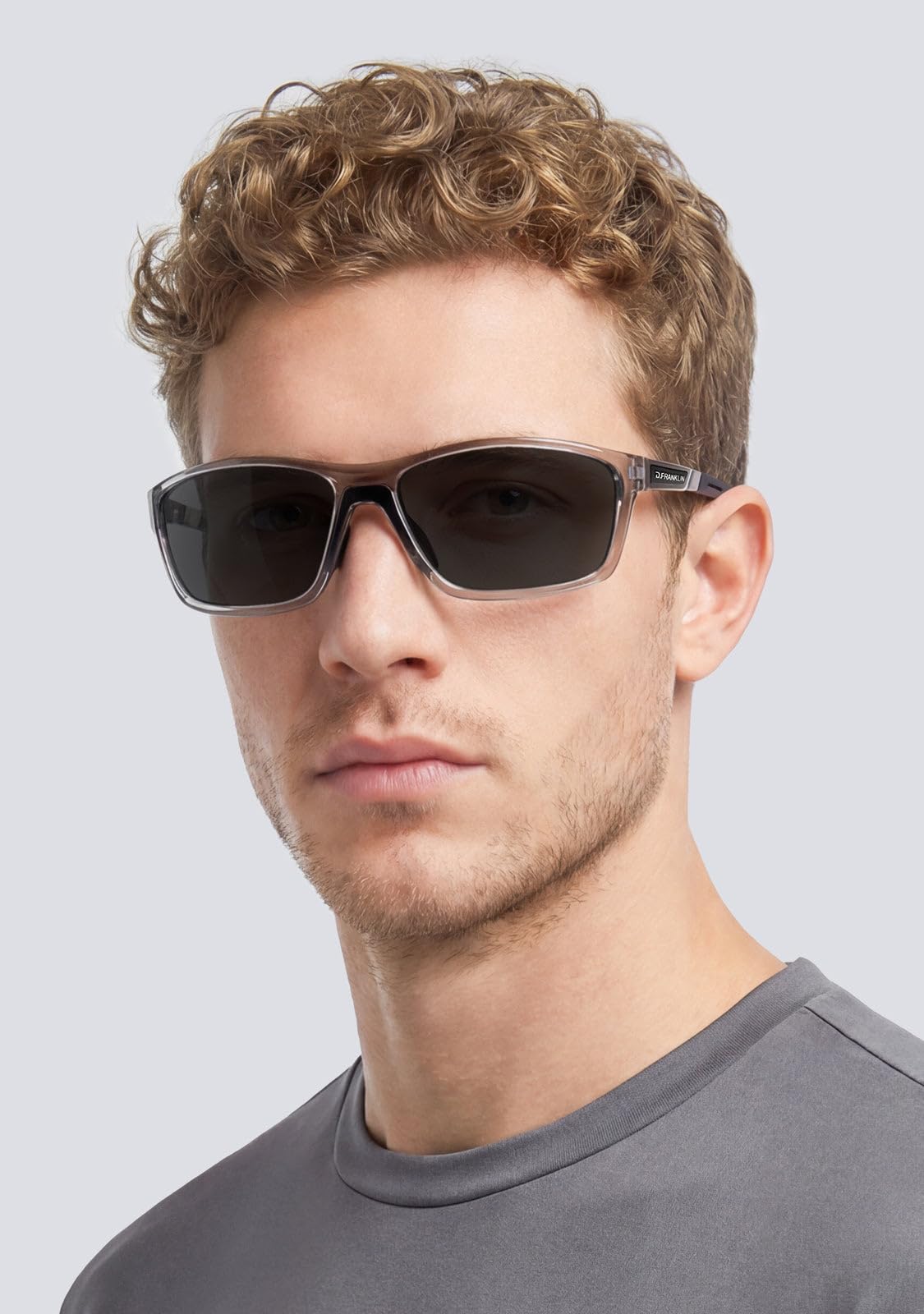 D.Franklin Gafas de sol deportivas - Resistentes y Ligeras - Ideal para actividades al aire libre - Modelo volcano - Rectangular - Para Hombre y Mujer - Sunglasses