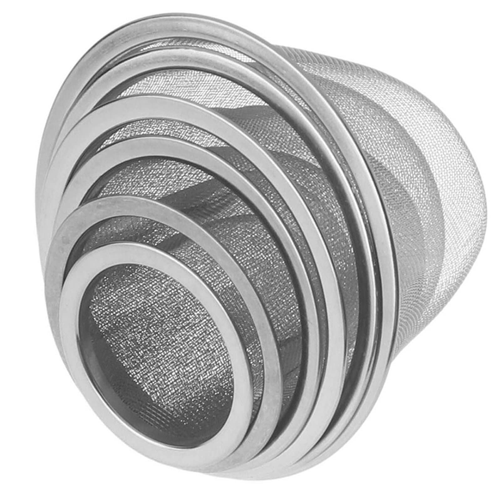 Colador de té reutilizable de malla de acero inoxidable de 5 a 9,5 cm, infusor de té, tetera, filtro de especias y hojas de té, accesorios de cocina, diámetro (F)