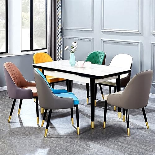 Miniatura 3 de Sillas de comedor modernas y modernas sillas de cocina, sillas de sala de estar, respaldo alto, asiento suave, patas de metal, sillas de comedor