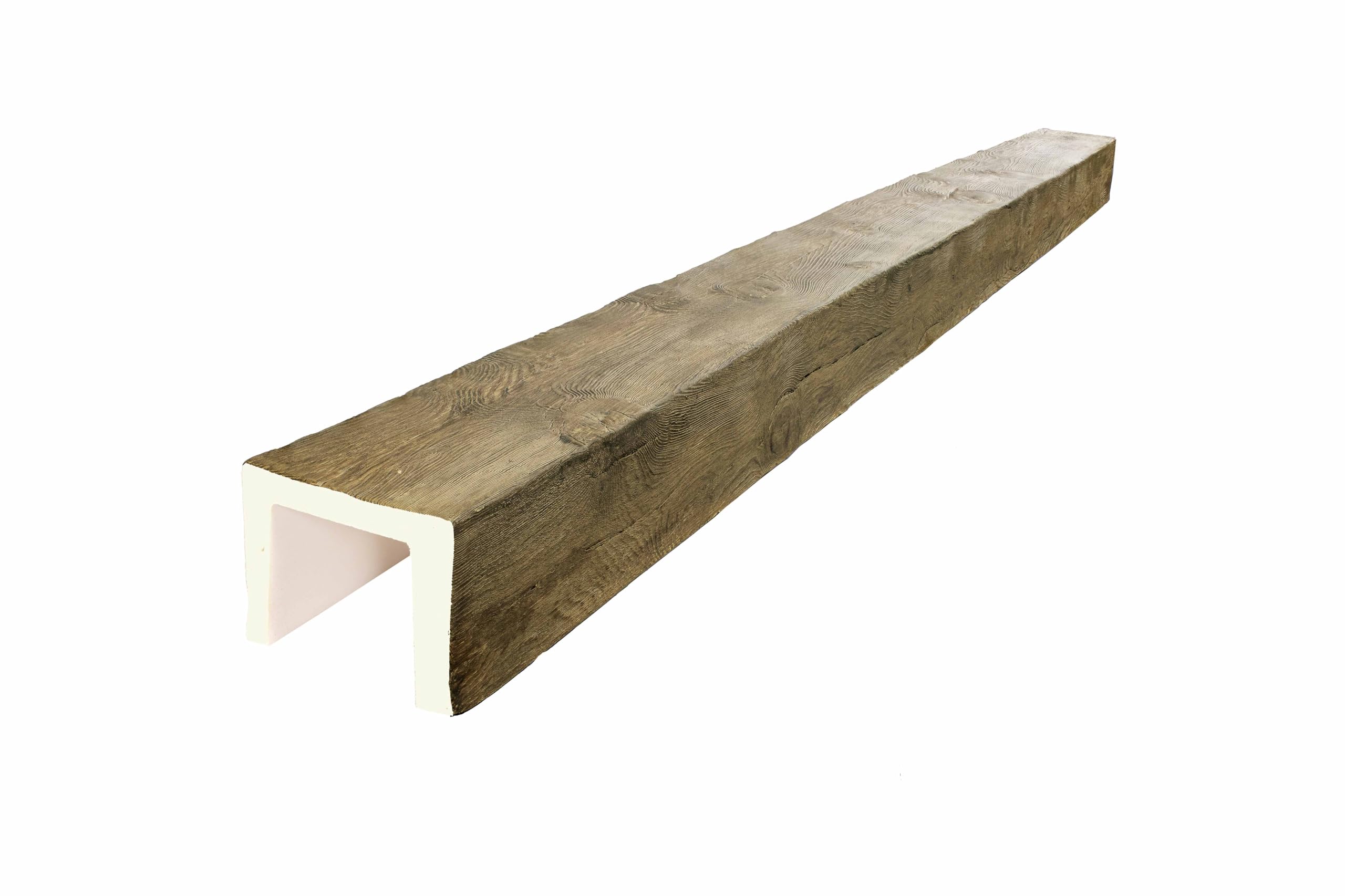 VIGA IMITACION MADERA DECORATIVA DE POLIURETANO 22.5CM DE ANCHO X 17.5CM DE ALTO X 3 metros DE LARGO (Miel)
