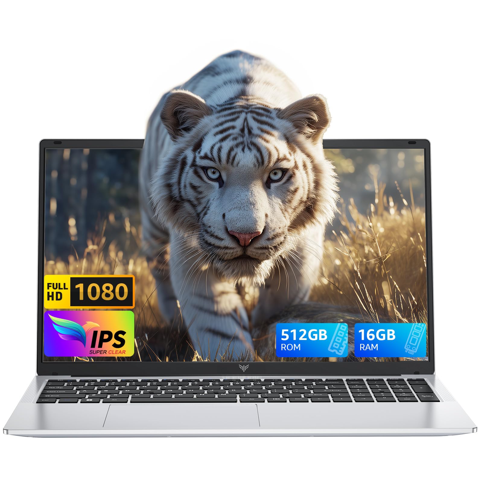 17.3" Laptop with Quad Core-12th Alder Lake N97 Processor, FHD Display, 16GB RAM 512GB SSD Laptop, Windows 11 Laptops Computer, Webcam, Light&Thin,HDMI, Type-C, USB3.2