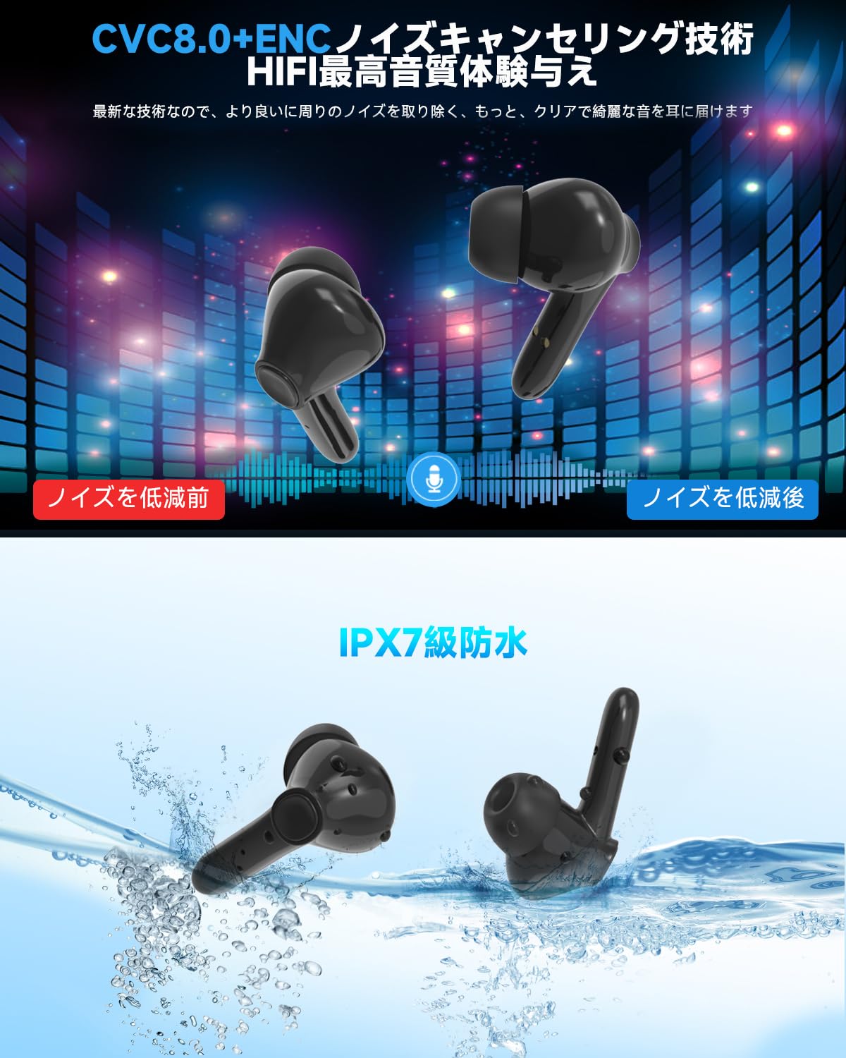 Amazon.co.jp: イヤホン bluetooth ワイヤレス【2025 新登場 業界TOP