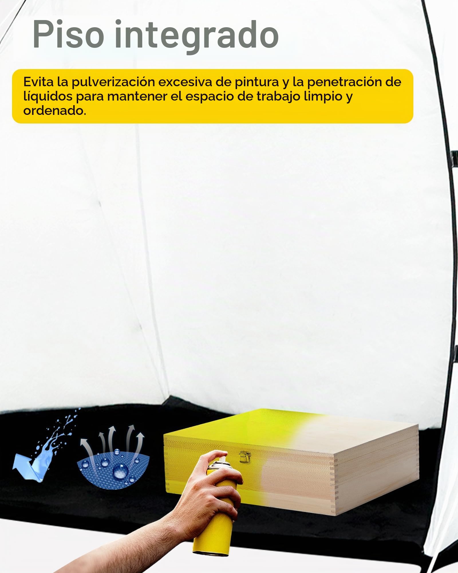PLANTIONAL Tienda de campaña portátil de Pintura en Aerosol, Refugio de Pintura pequeño para proyectos de Bricolaje, Pasatiempos, tamaño pequeño a Mediano, Paquete de 02