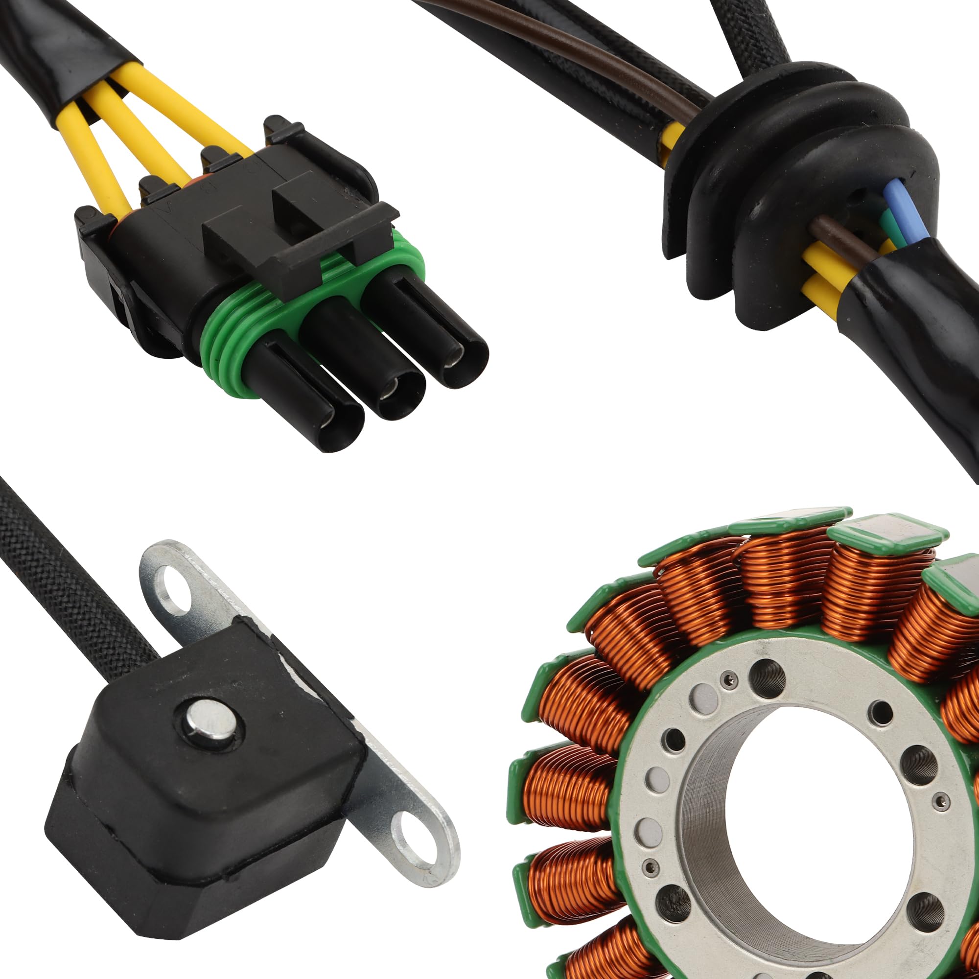 GOOFIT 18 Bobine 11 Fil Bobine d'Allumage Du Générateur Magneto Stator Remplacement pour Polaris Trail Blazer 330 Intl 2010-2013 Trail Boss 330 Intl 2010 2011 2012 2013 OEM 3090278