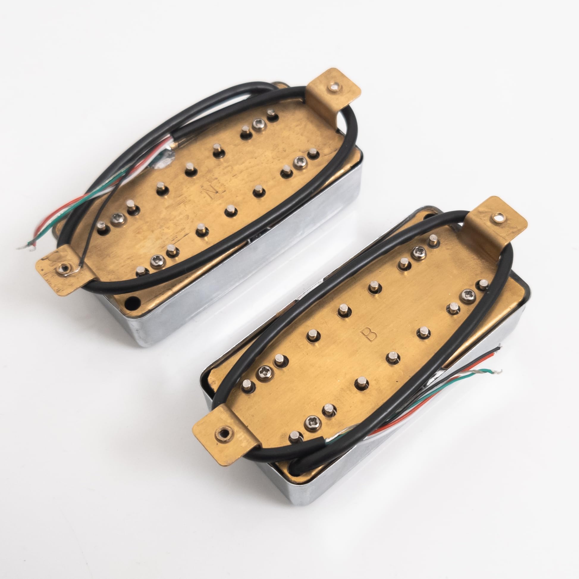 Set di pickup Humbucker a 7 corde per chitarra elettrica, pickup professionali ad alto rendimento con coperture in metallo cromato, cablaggio a 4 conduttori, set di pickup per collo e ponte, adatto
