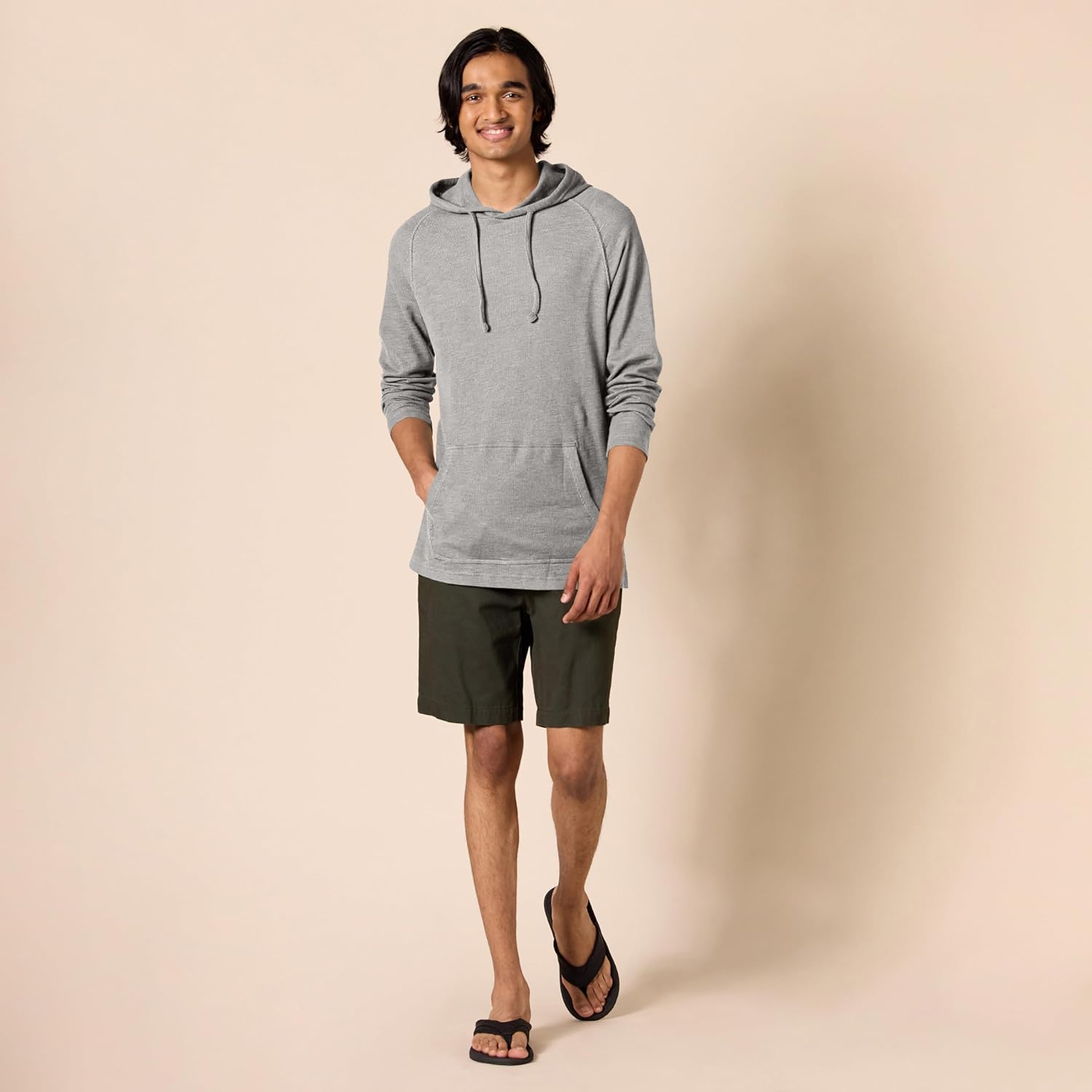 Amazon Essentials Men's Pullover Hoodie, Long-Sleeve Slub Thermal (Previously GoodThreads) - Image 5