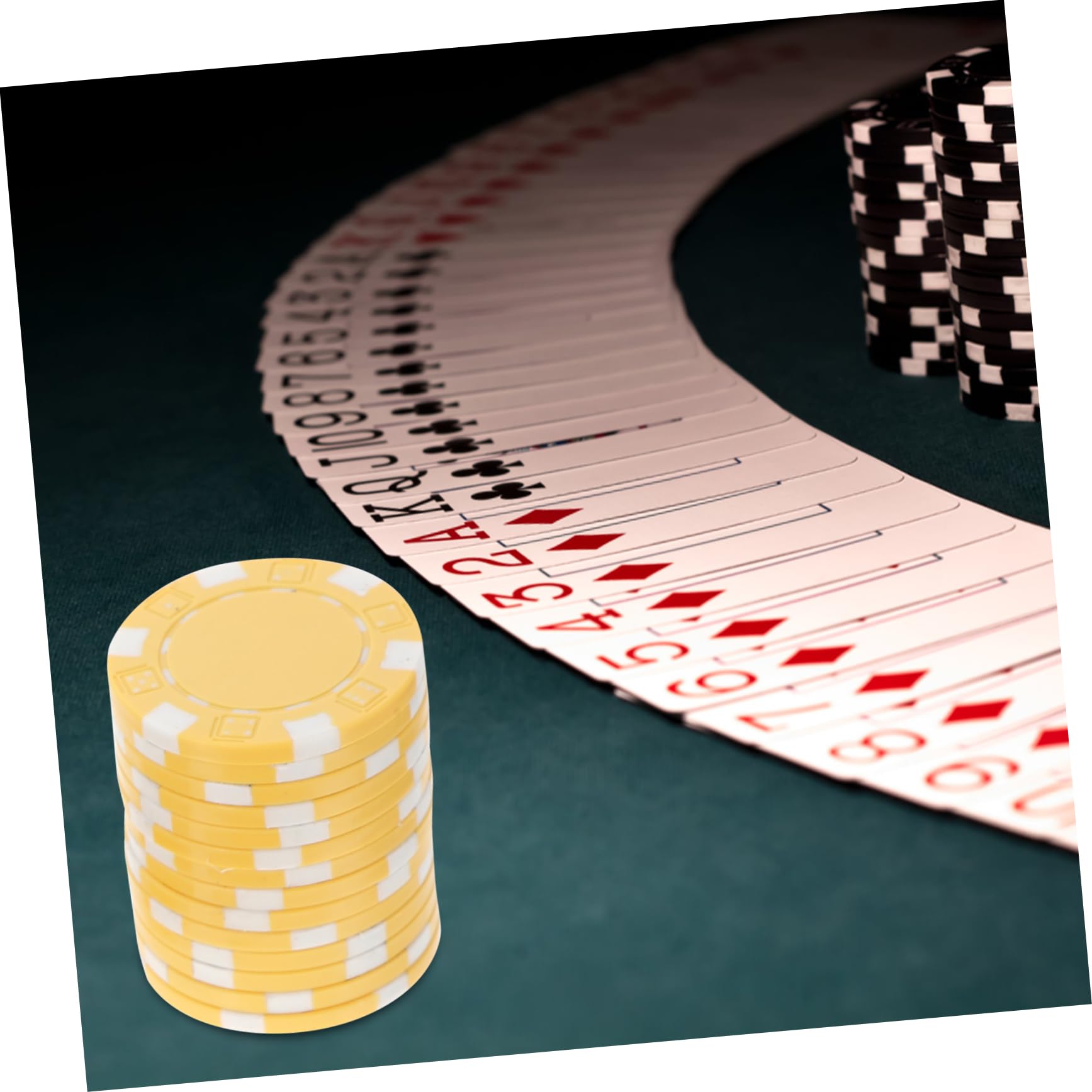 50pezzi Fiches Da Poker Piccole in Plastica Accessori Per Fiches Da Per Poker e Giochi Carte