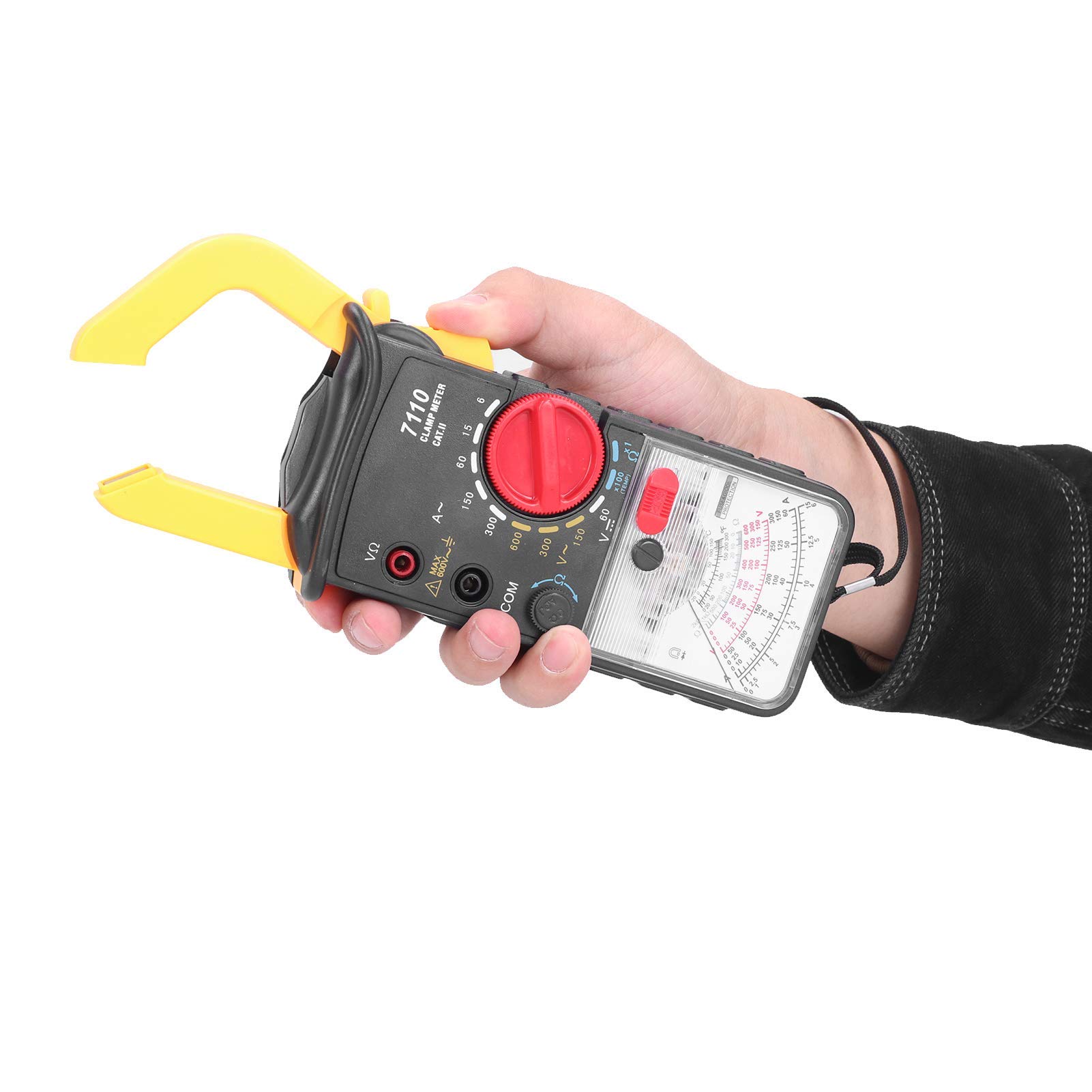 Miernik cęgowy, multimetr cęgowy, dokładny przenośny analogowy miernik prądu dla elektryków 7110, o wysokiej dokładności pomiaru, szerokim zastosowaniu i zapewnieniu jakości