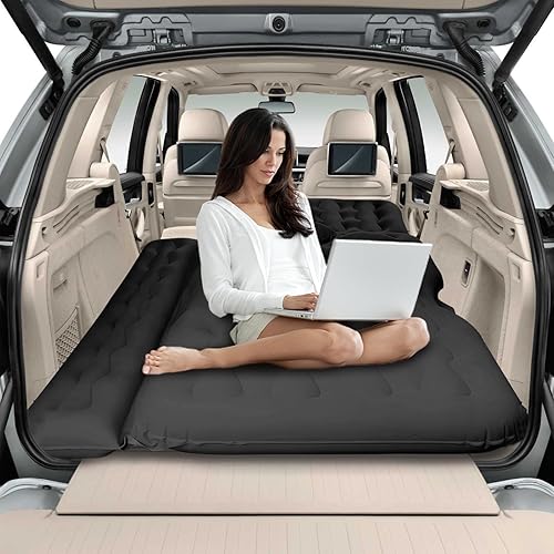 Miniatura 8 de Colchón de aire para SUV, cama de campamento, colchón de automóvil, asiento trasero, portátil, plegable, cama de aire para automóvil, SUV,