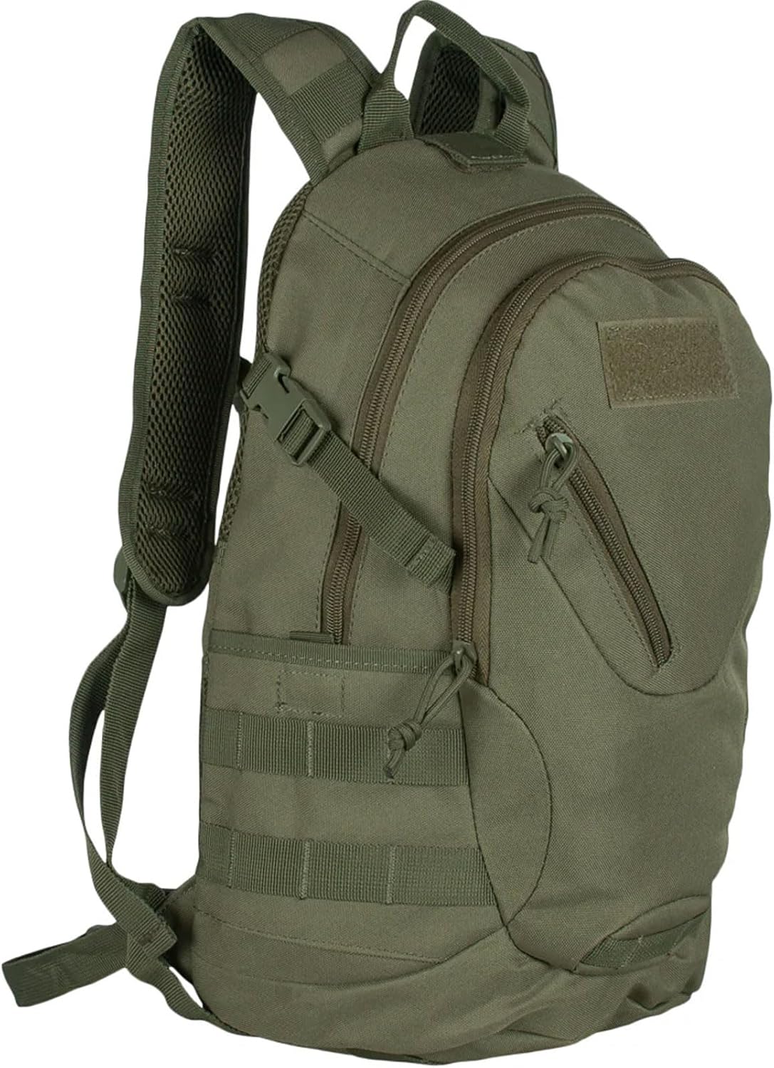 FOX OUTDOOR PRODUCTS Scout MOLLE Day Pack | Compact 20L Tactical Backpack with Hydration Sleeve for EDC, Hiking & Outdoor Use, Olive Drab