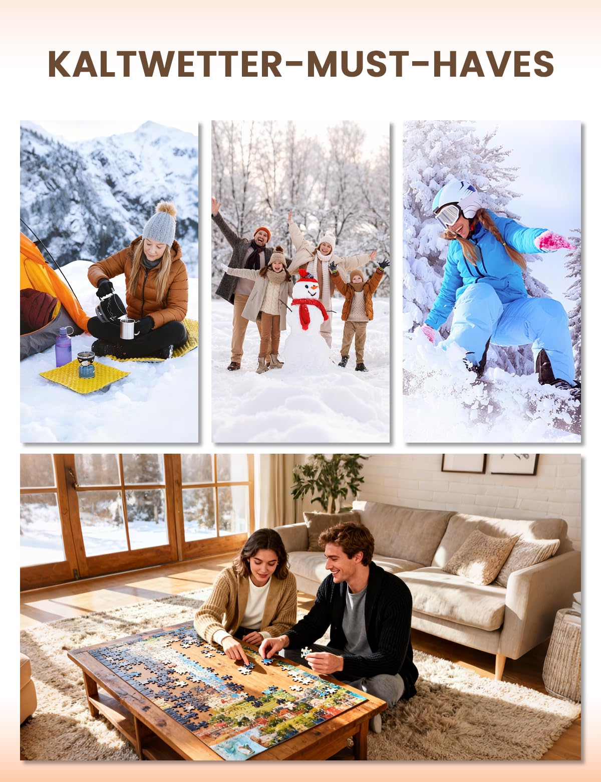 Thermounterwäsche Set Damen - Ultraweich mit Innenfleece & Warm | Atmungsaktiv, Ideal für Winter, Alltag und Outdoor, Leicht 220 g/m² oder Extra Warm 280 g/m² (S-XXL)