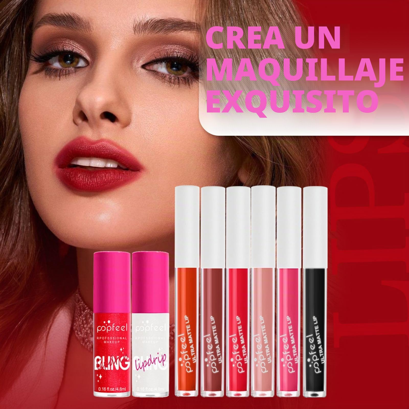 Kit de Maquillaje Todo en Uno, All in One Makeup Set para Mujeres con Base, Sombra de Ojos, Delineador, Rímel, Labial, Corrector, etc, Kit Completo de Cosméticos para Principiantes con Estuche