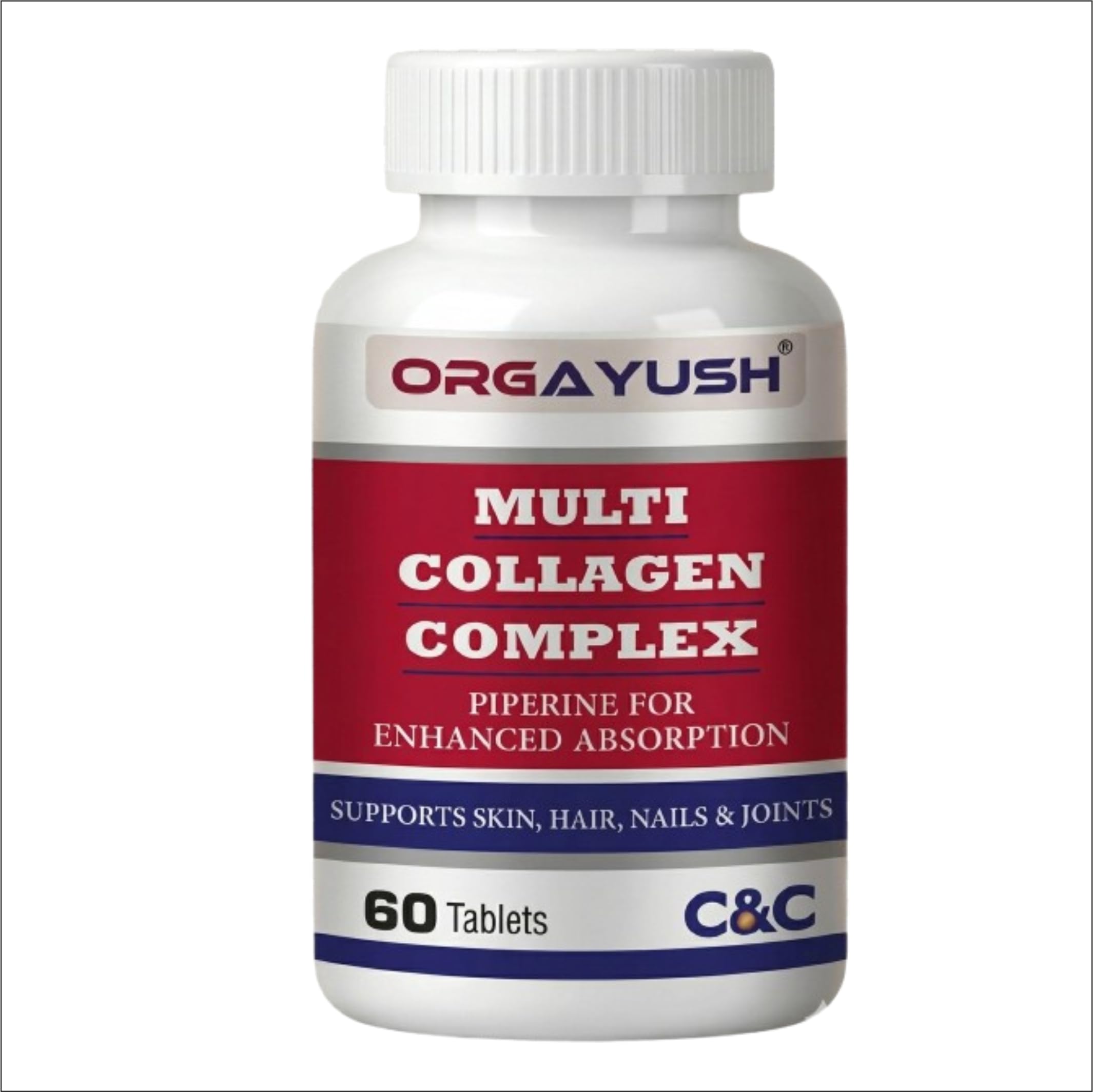 Multi Collagen Tablets for Women & Men – 5 Types Collagen I II III V X – Supports Skin Glow, Hair, Nails, Joints & Bones – High Absorption Formula – 60 Tablets (Pack of 3) — Amazon image 2