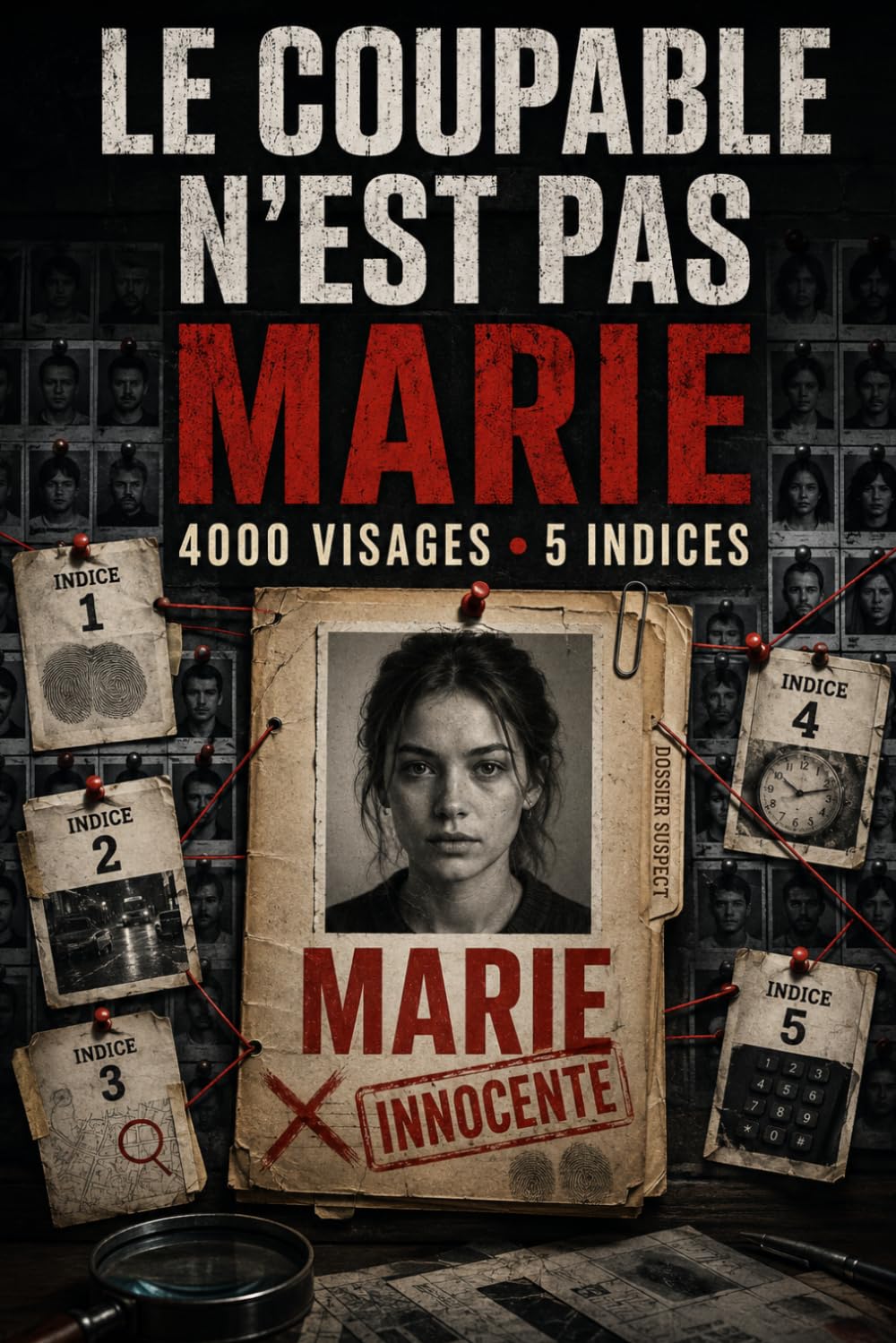 LE COUPABLE N’EST PAS MARIE: 4 000 visages. 5 indices. Un seul coupable. Le livre-jeu d’enquête visuelle qui met votre sens de l’observation à l’épreuve