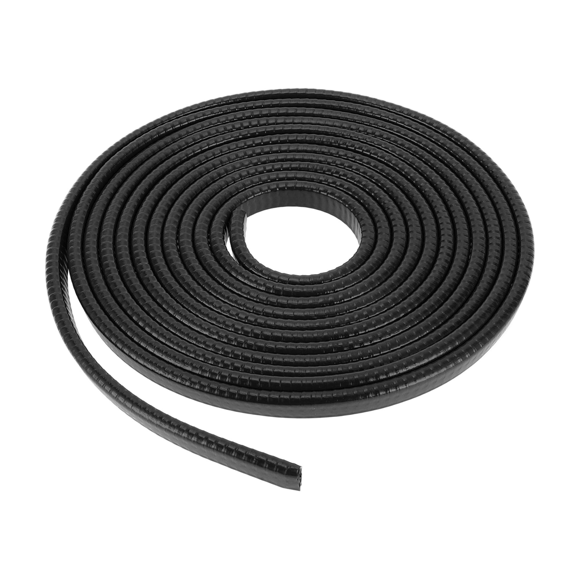 Motoforti Universal Car Weatherstrip Door Weather Stripping Edge Trim Seal Strip Self Adhesive Weather Seal Strip for Car Door, 13Ft, U-Shape, PVC