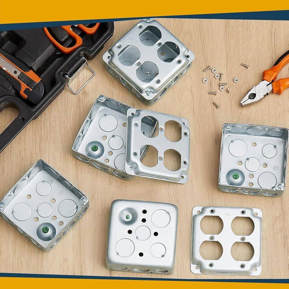 専用出品　取り扱い説明書のコピー　セルフレジ用のカバー Amazon.co.jp: Bannik 4 セット 4 X 4 インチ 電気接続ボックス