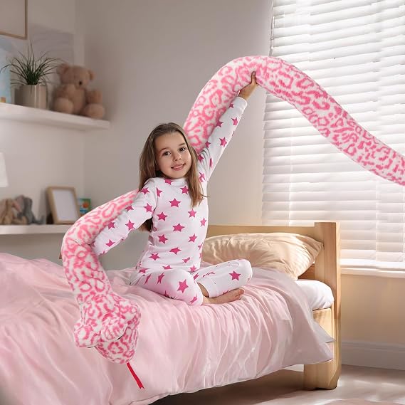 MaoGoLan Pink Snake Stuffed Animals
